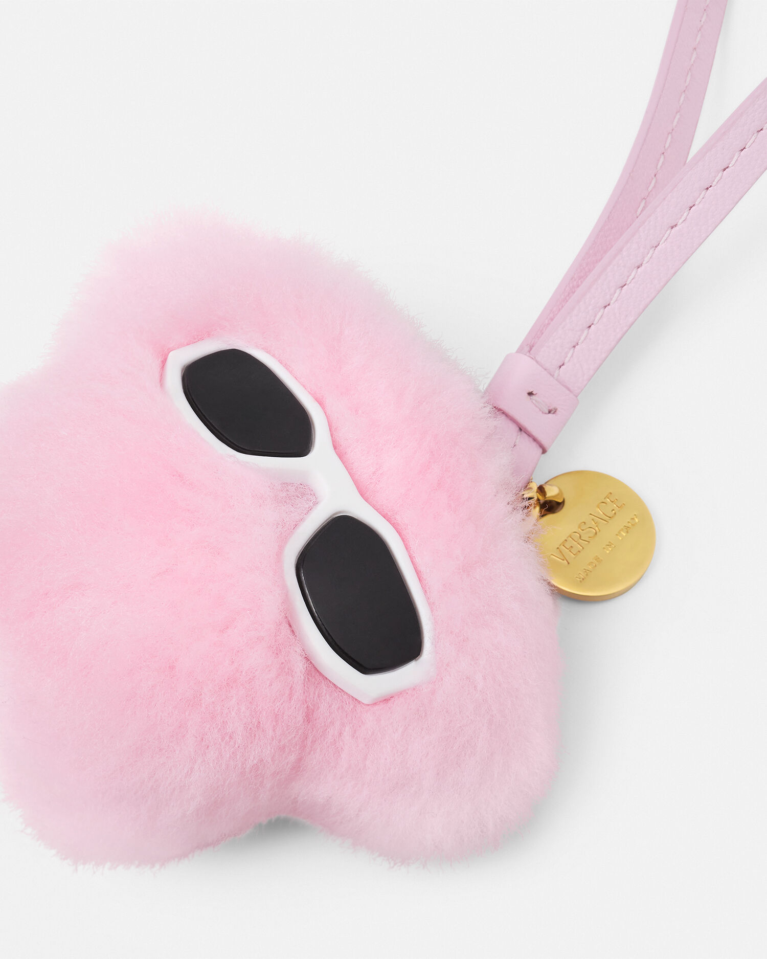 Medusa Fluffy Shearling Charm | VERSACE US