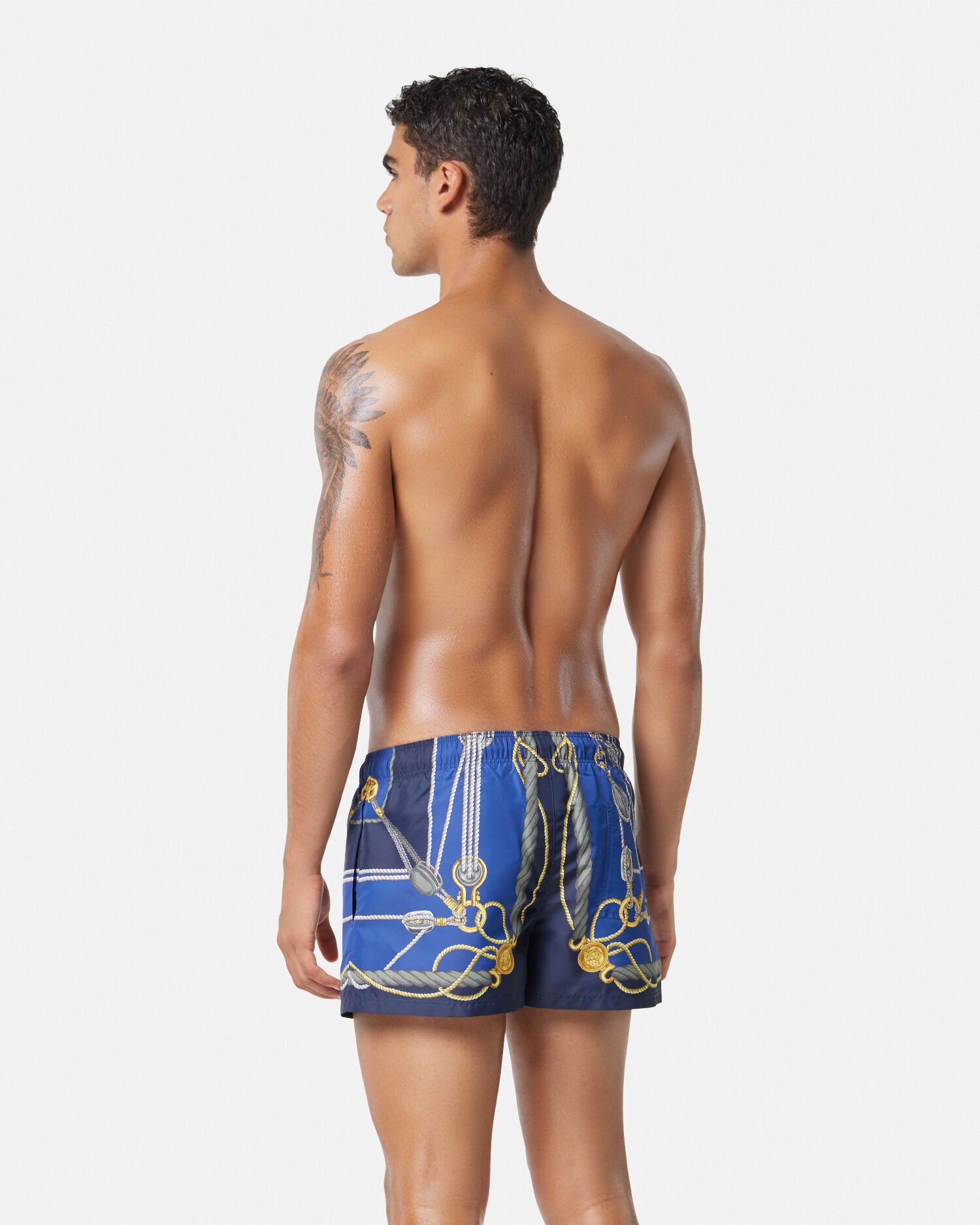 Blue versace online swim shorts