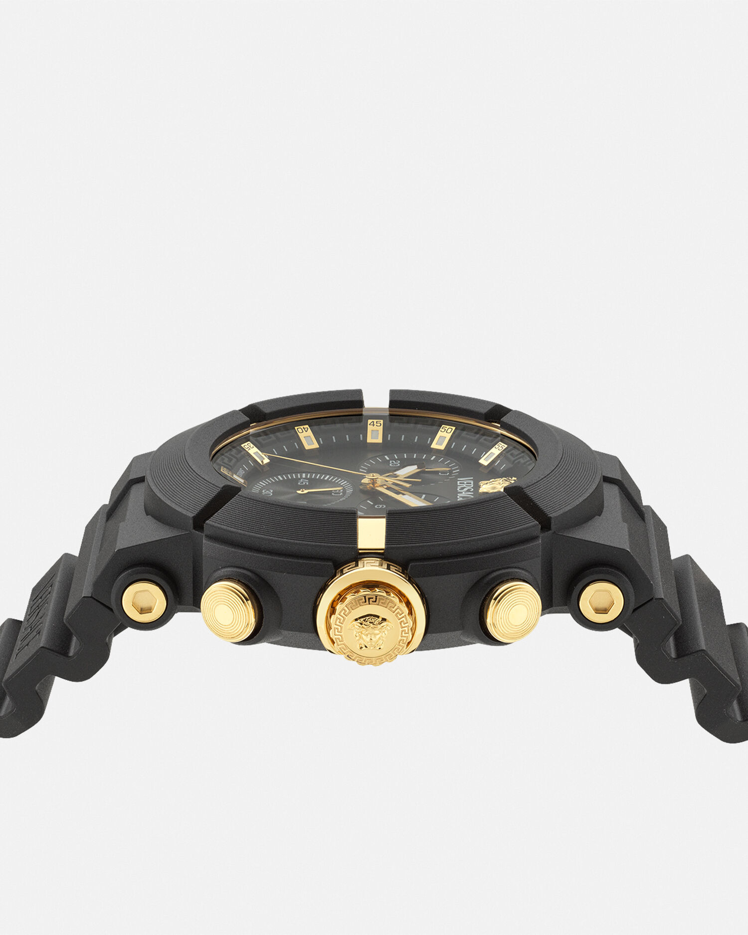 Versace Real Active Chrono Watch Black | VERSACE US