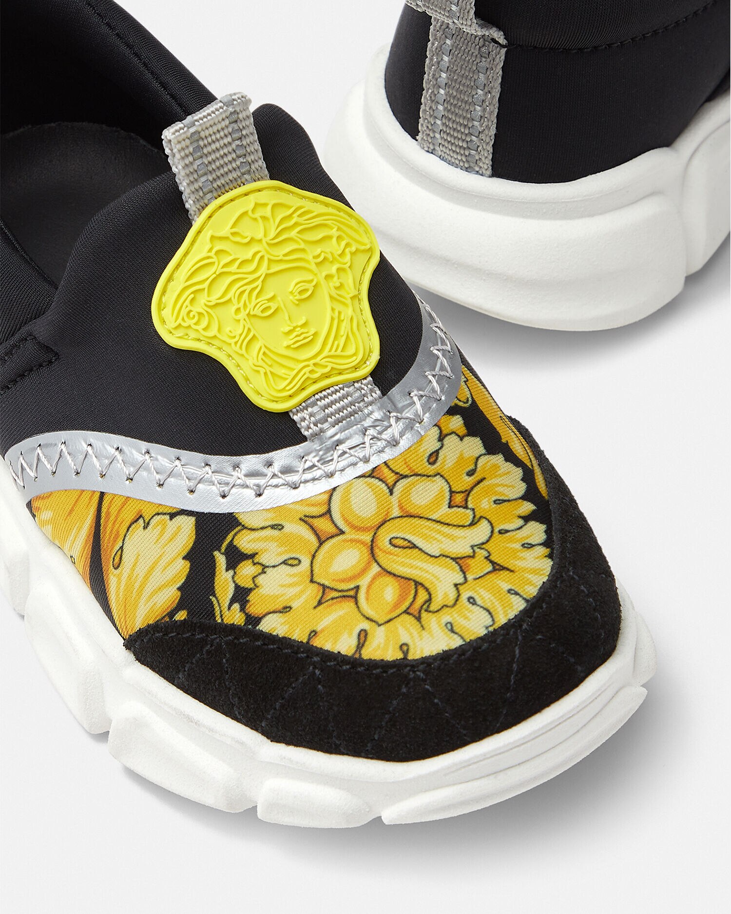 Barocco Medusa Baby Sneakers Black Versace US