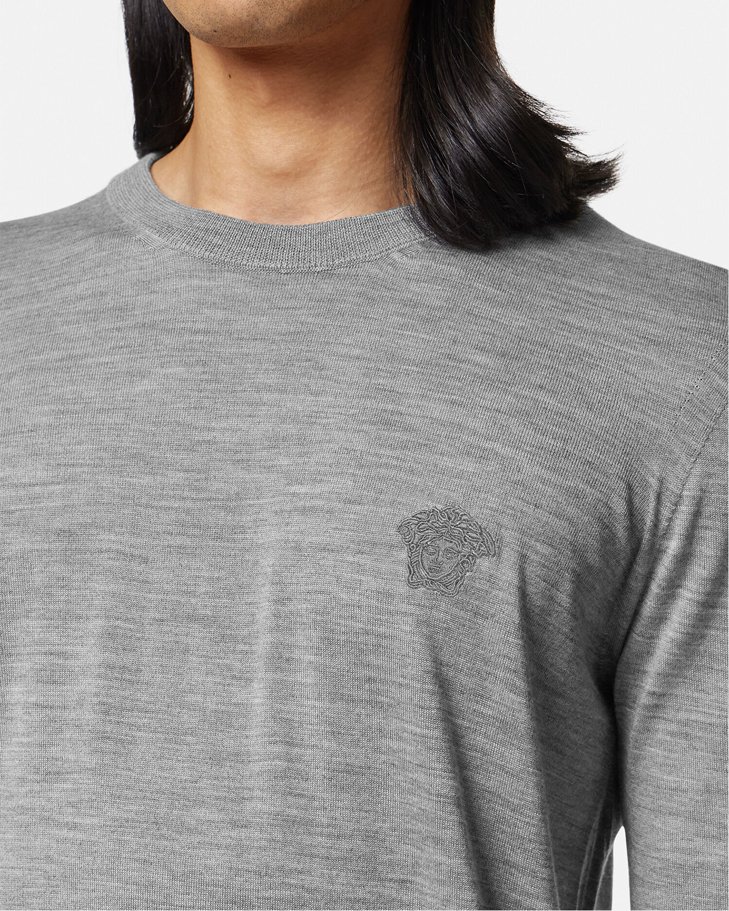 Versace embroidered online sweater shirt