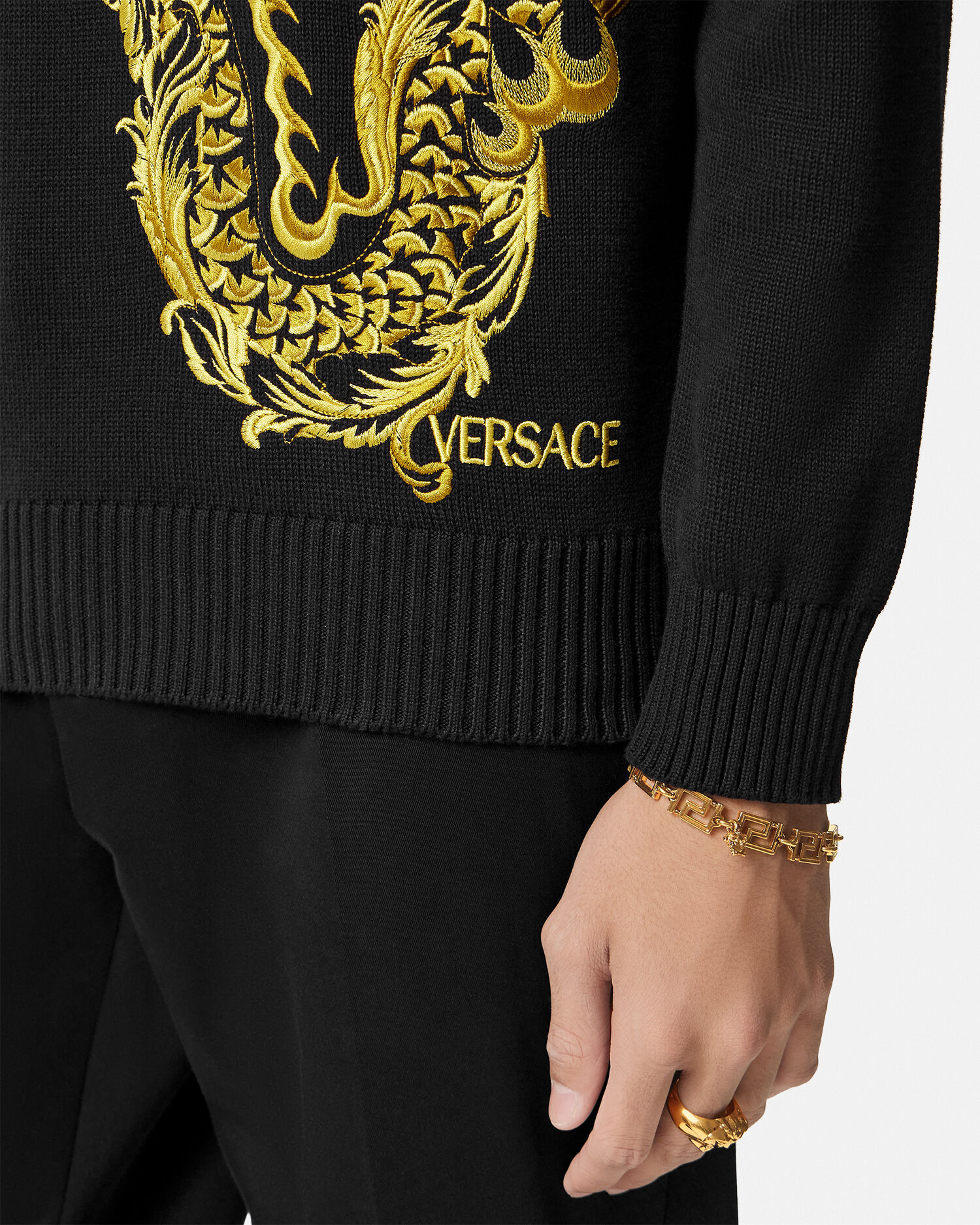 Versace discount sweater black
