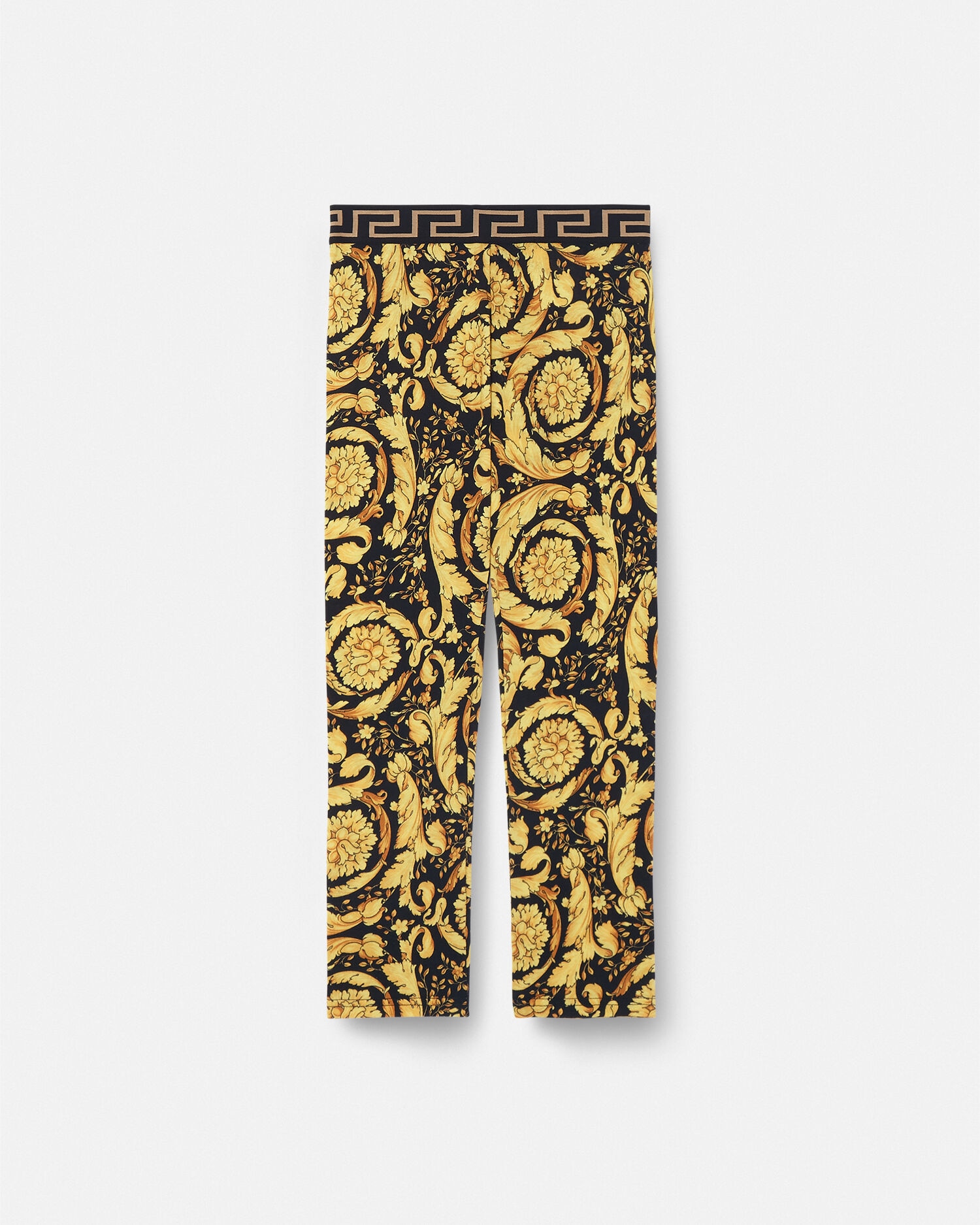 Barocco Kids Leggings Black Print VERSACE