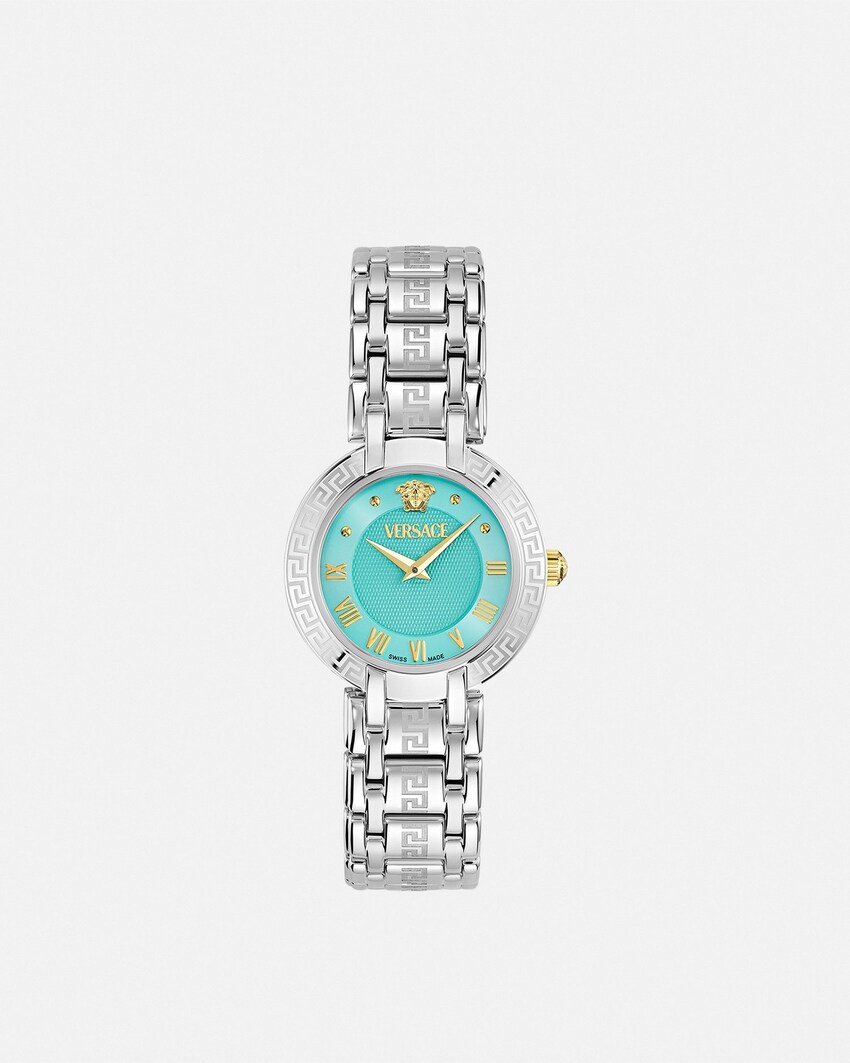ساعة Versace Antlia فضي+مياه خضراء 1