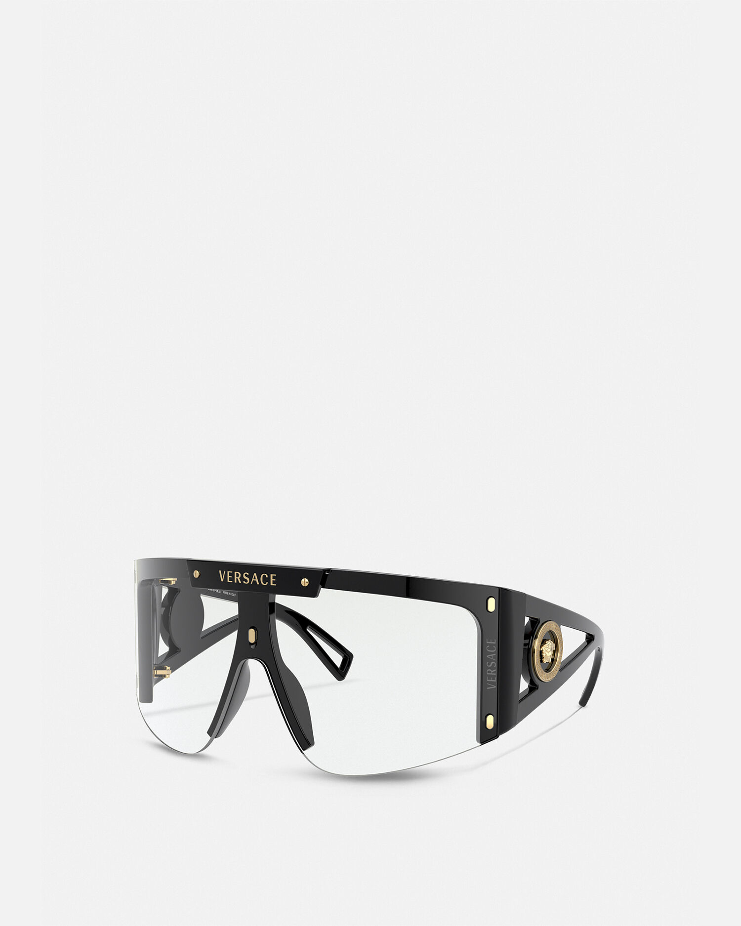 Versace shield sunglasses mens top