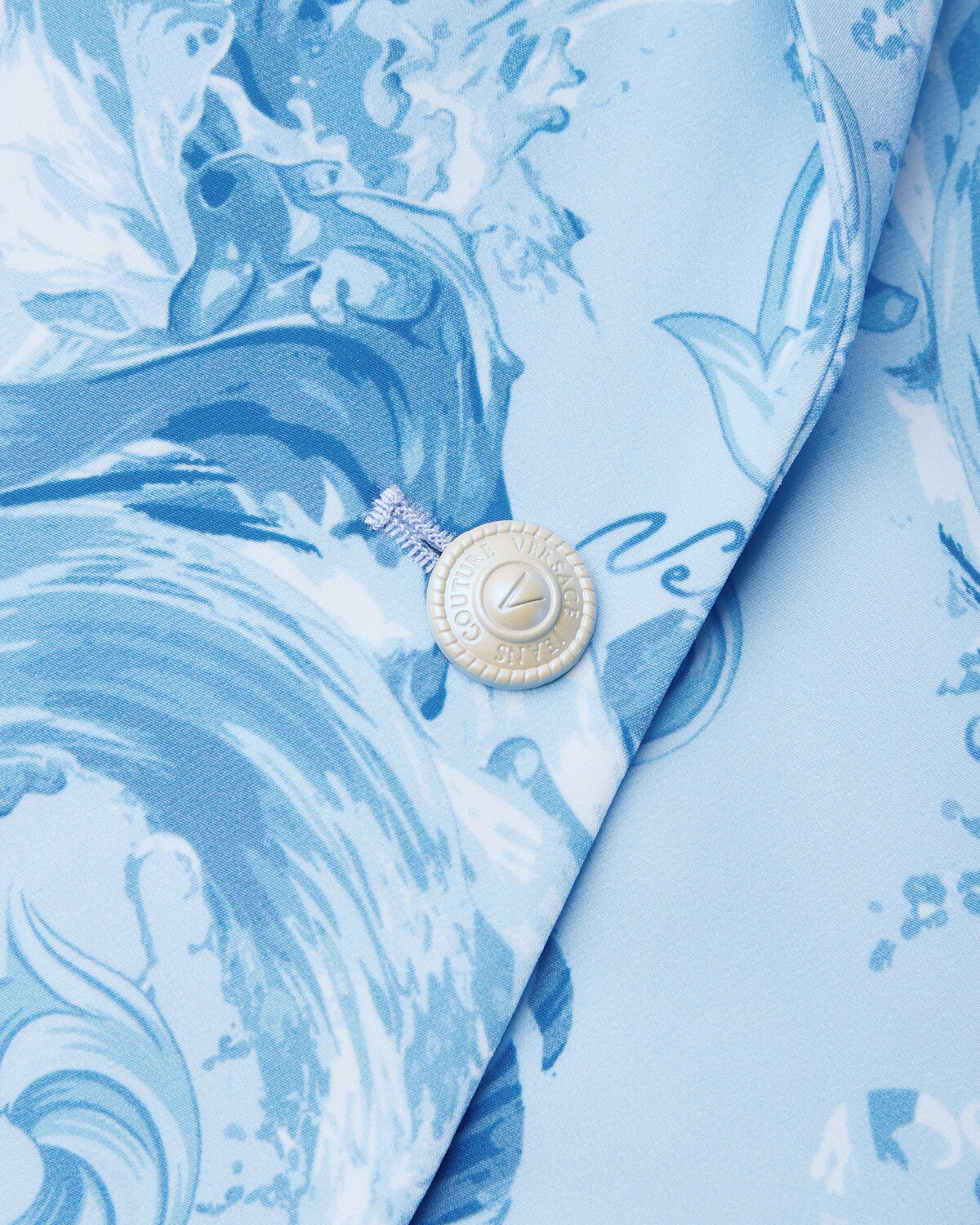 Printed Nylon Blazer Light Blue 5