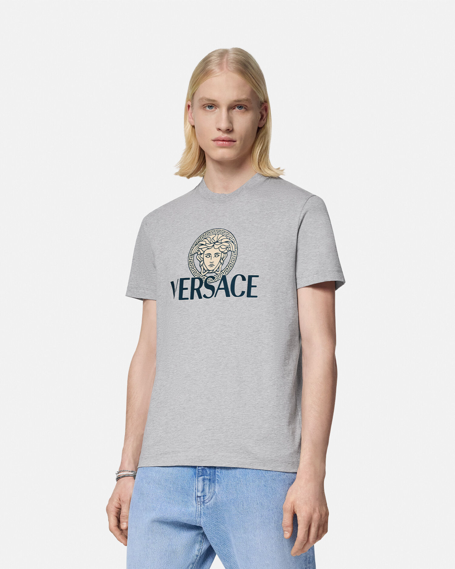 Versace half medusa t shirt cheap