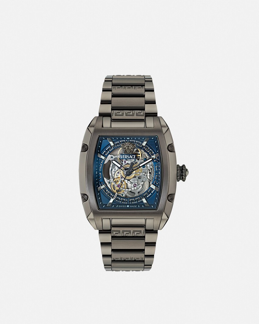 Versace Dominus Skeleton Watch Gray 1