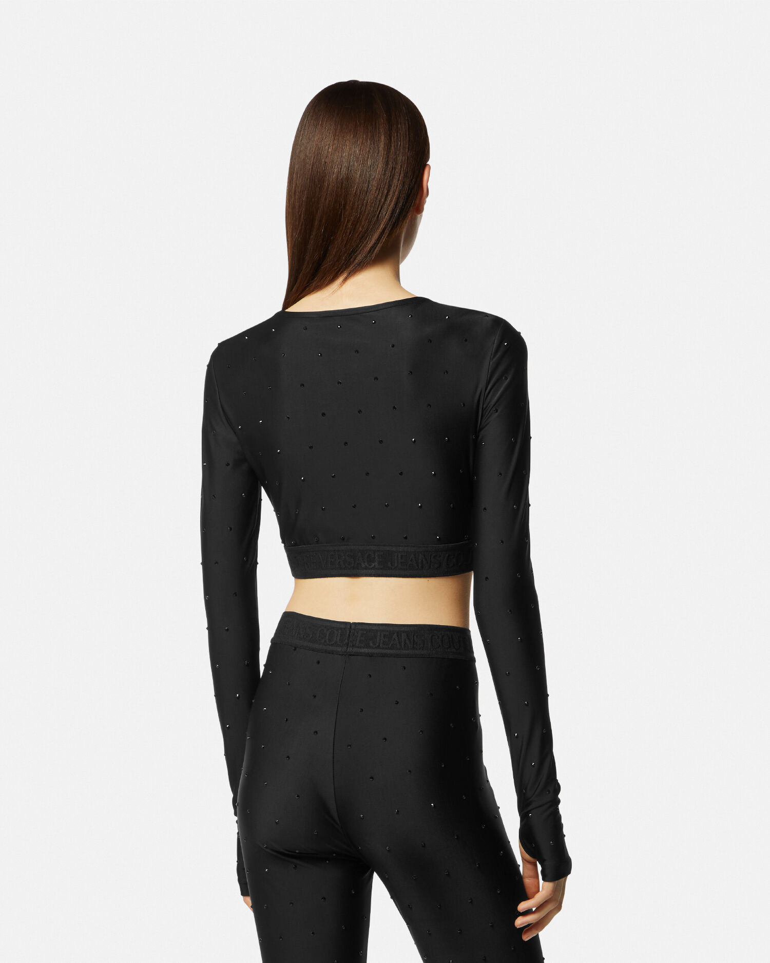 Versace crop top and leggings online