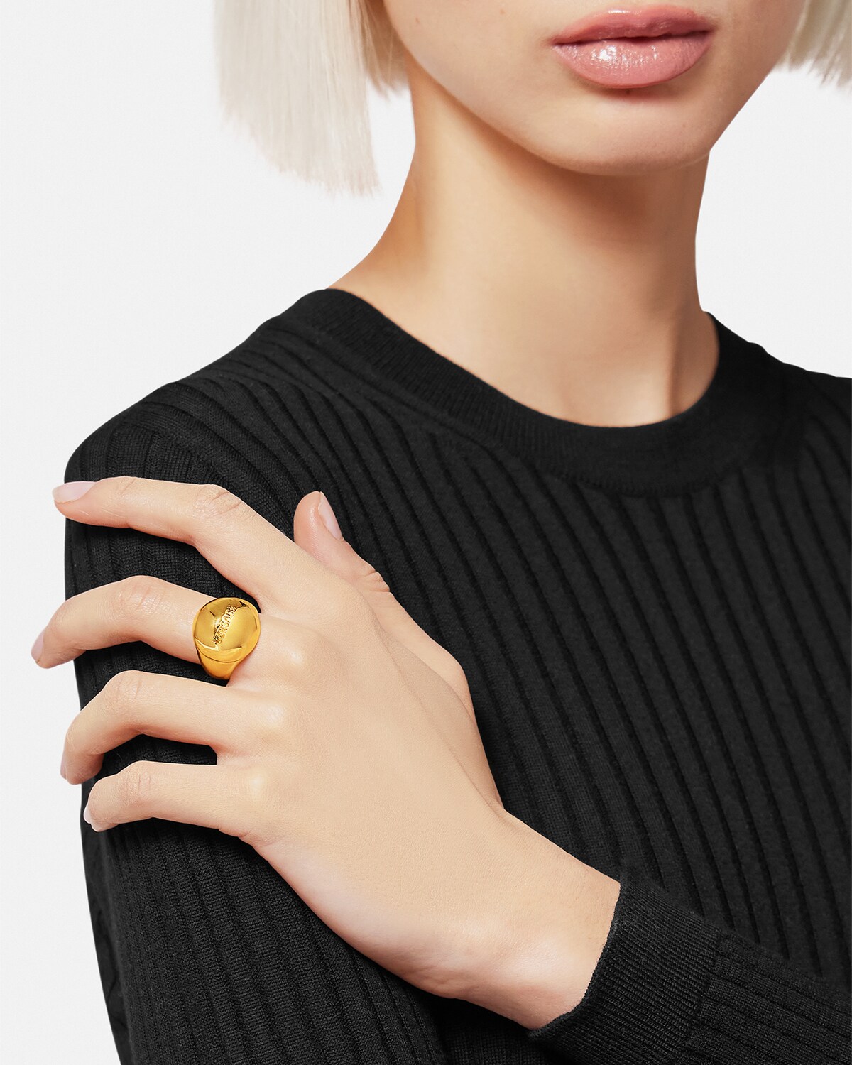 Gold plated versace ring Clearance