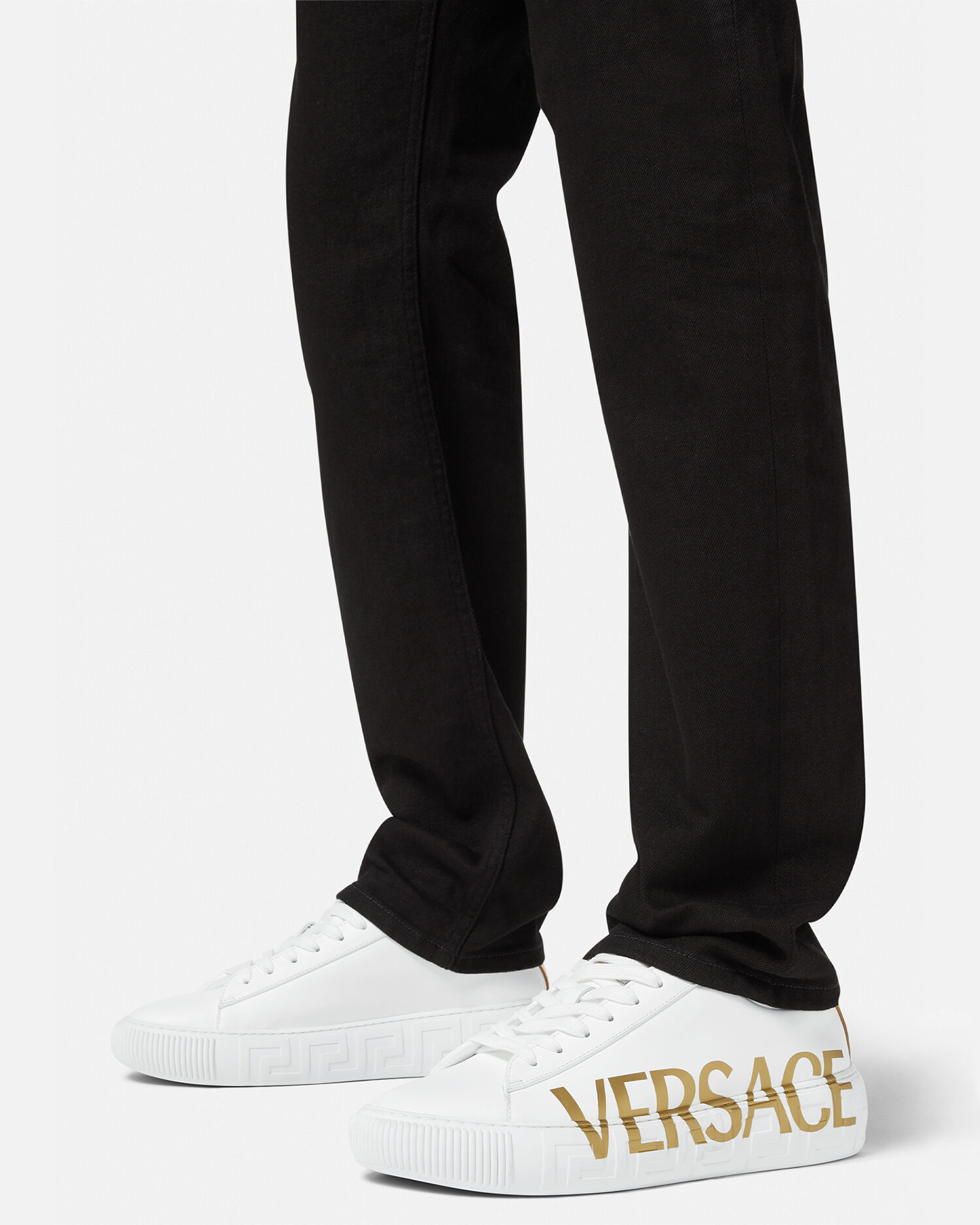 Versace logo shoes outlet