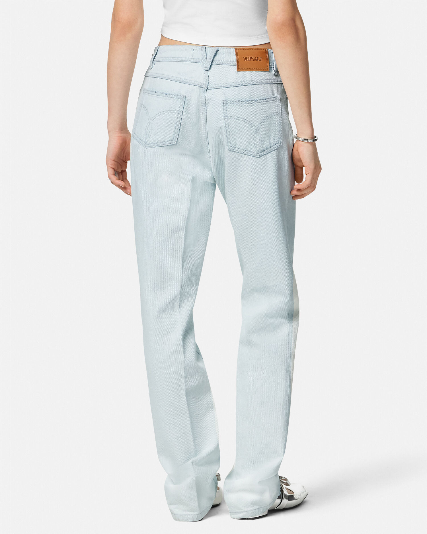 Jean boyfriend Medusa 95 Bleu VERSACE FR