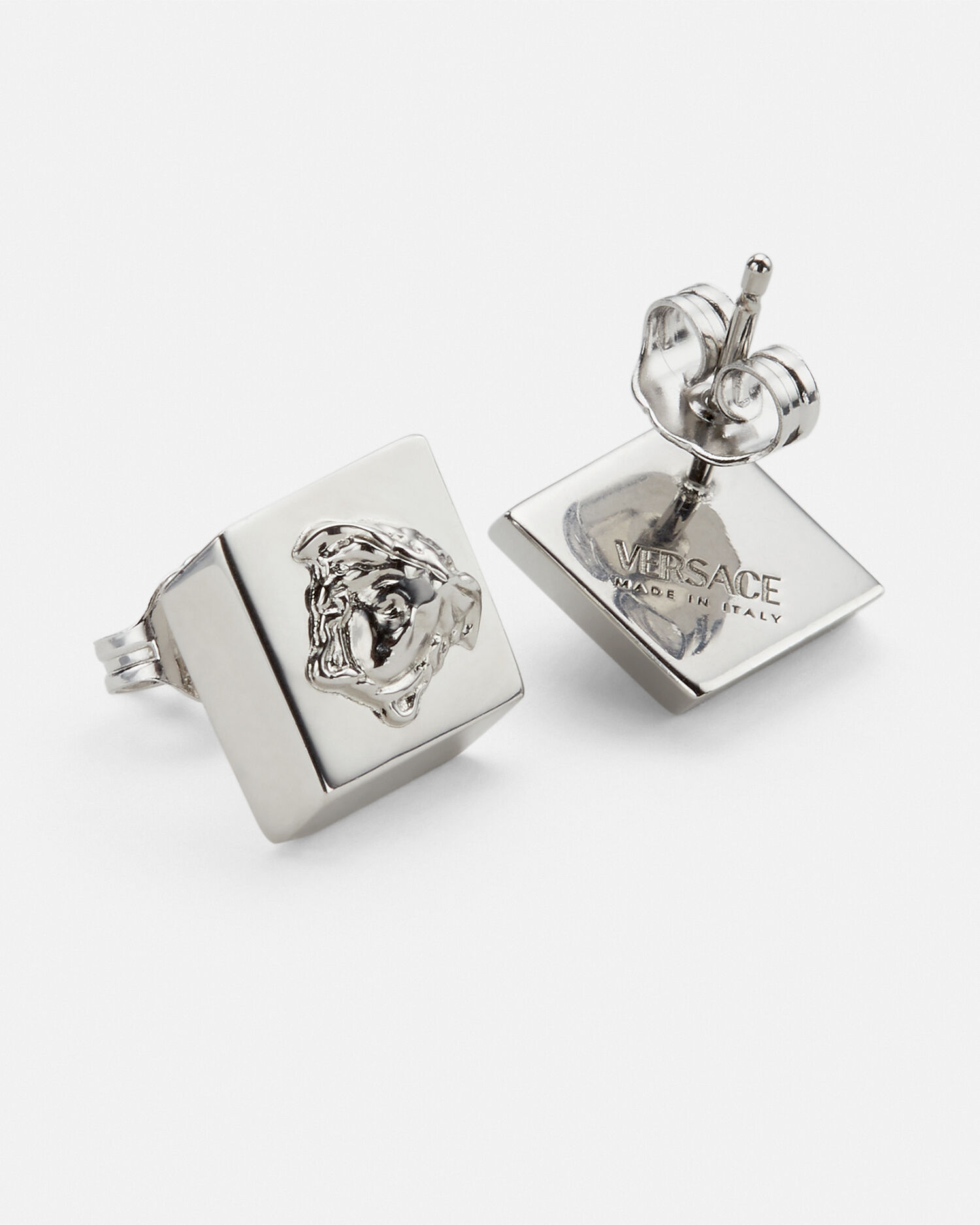 Versace earrings silver sale