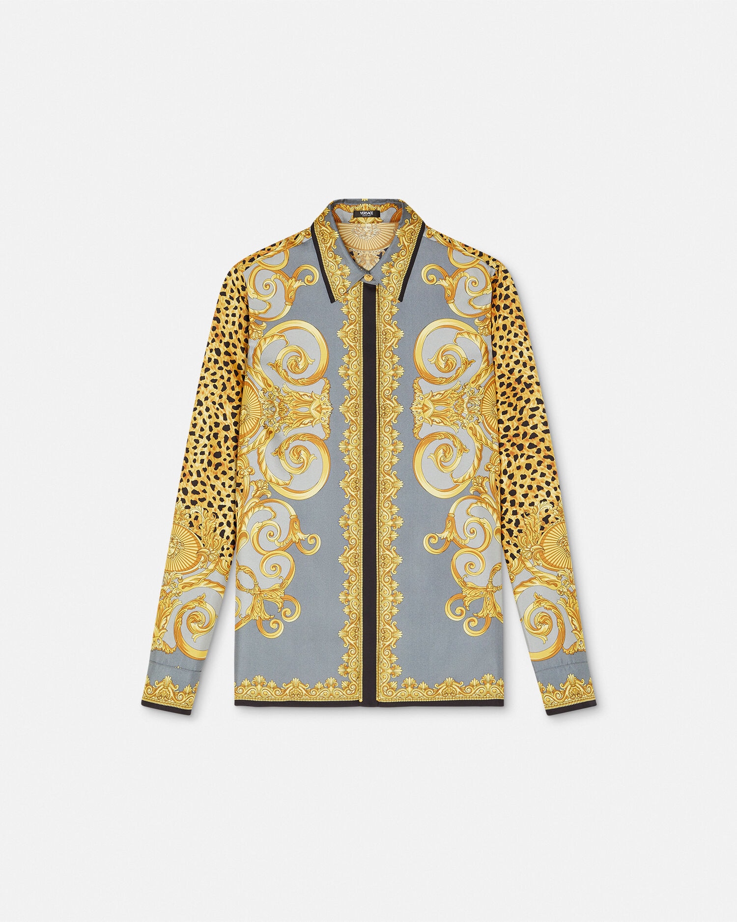 Versace S/S 2023 ノースリーブシャツ Baroque Buckle Ribbed Tank Top White,Print | VERSACE US
