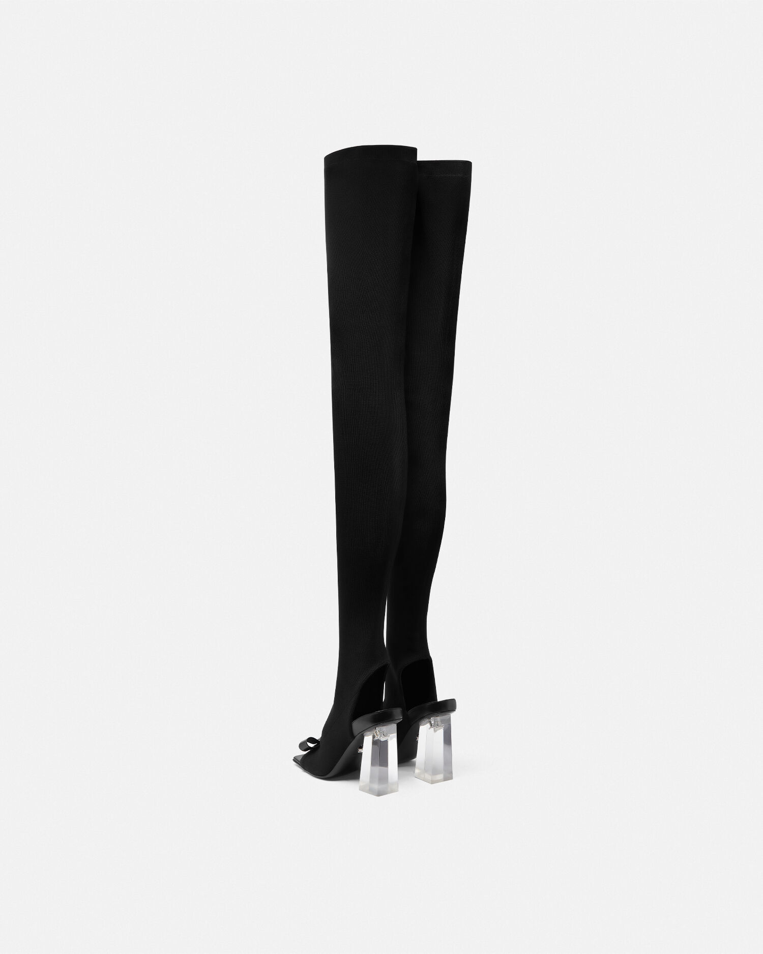 Versace thigh hotsell high boots