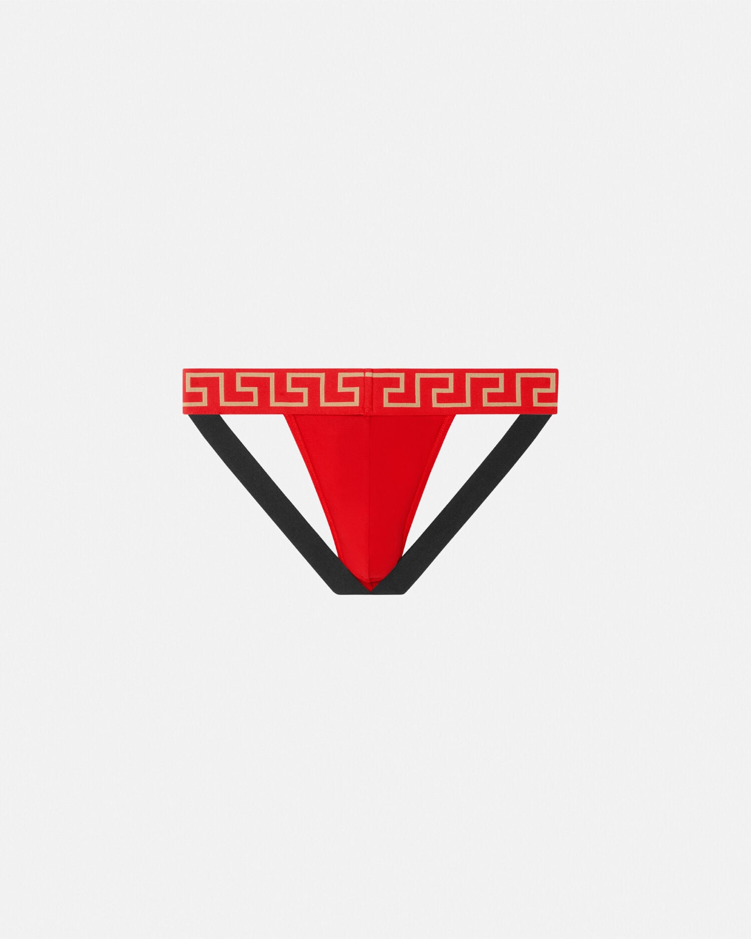 Cotton-Jersey Jockstrap Red | VERSACE US