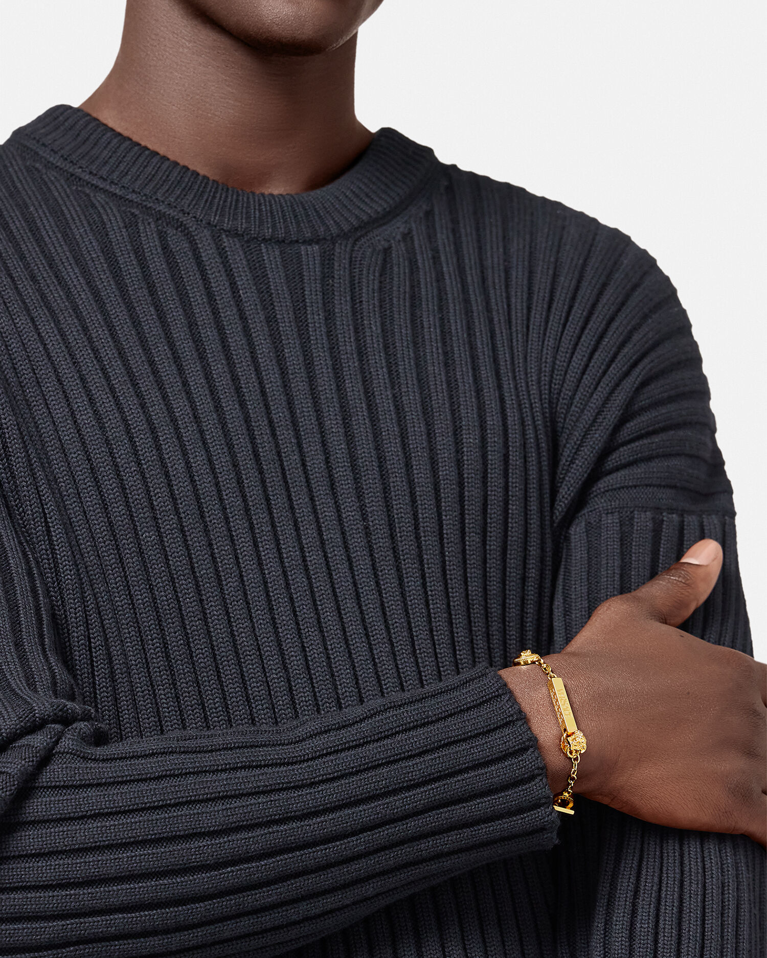 Medusa Greca Logo Bracelet