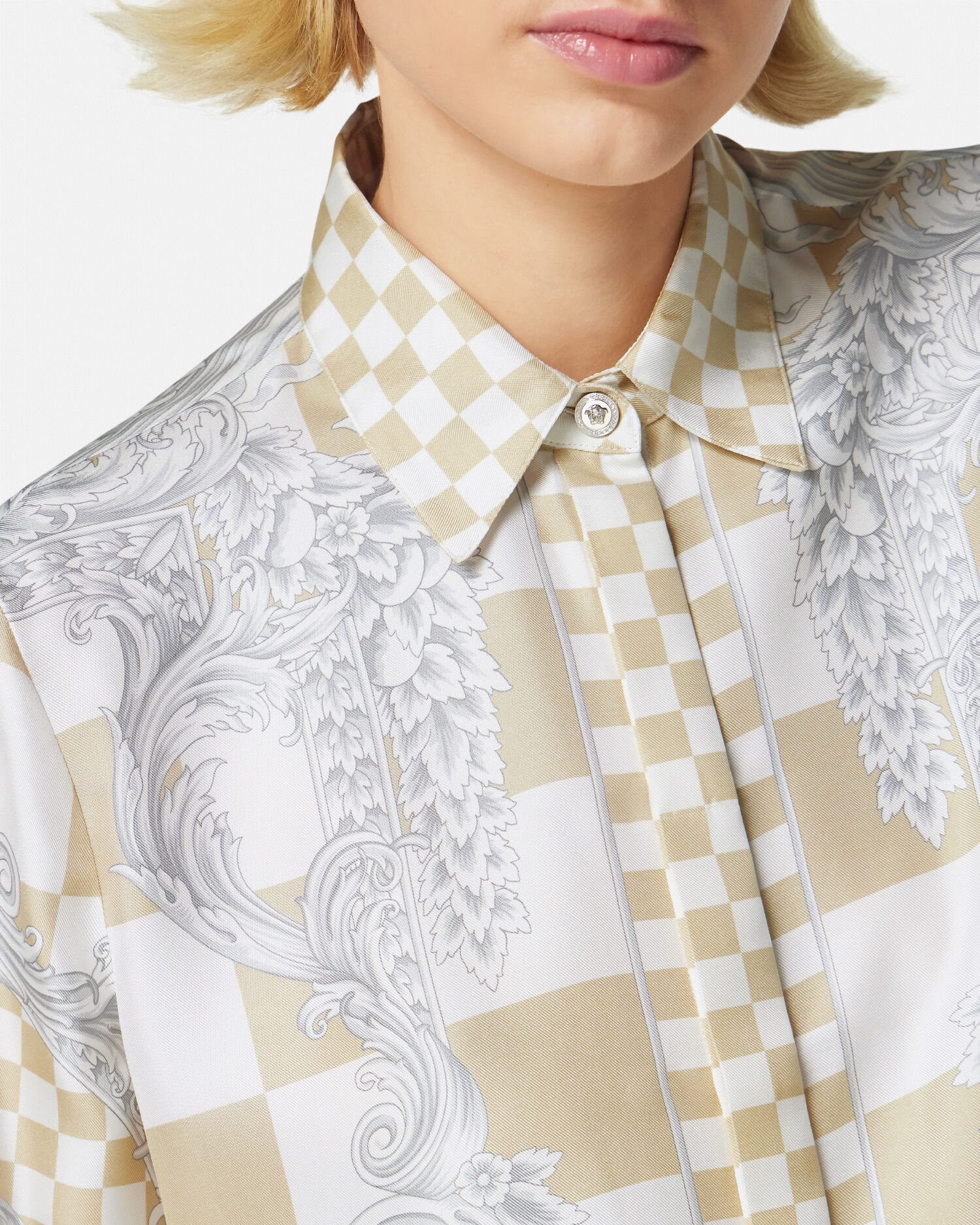 Medusa Contrasto Silk Shirt