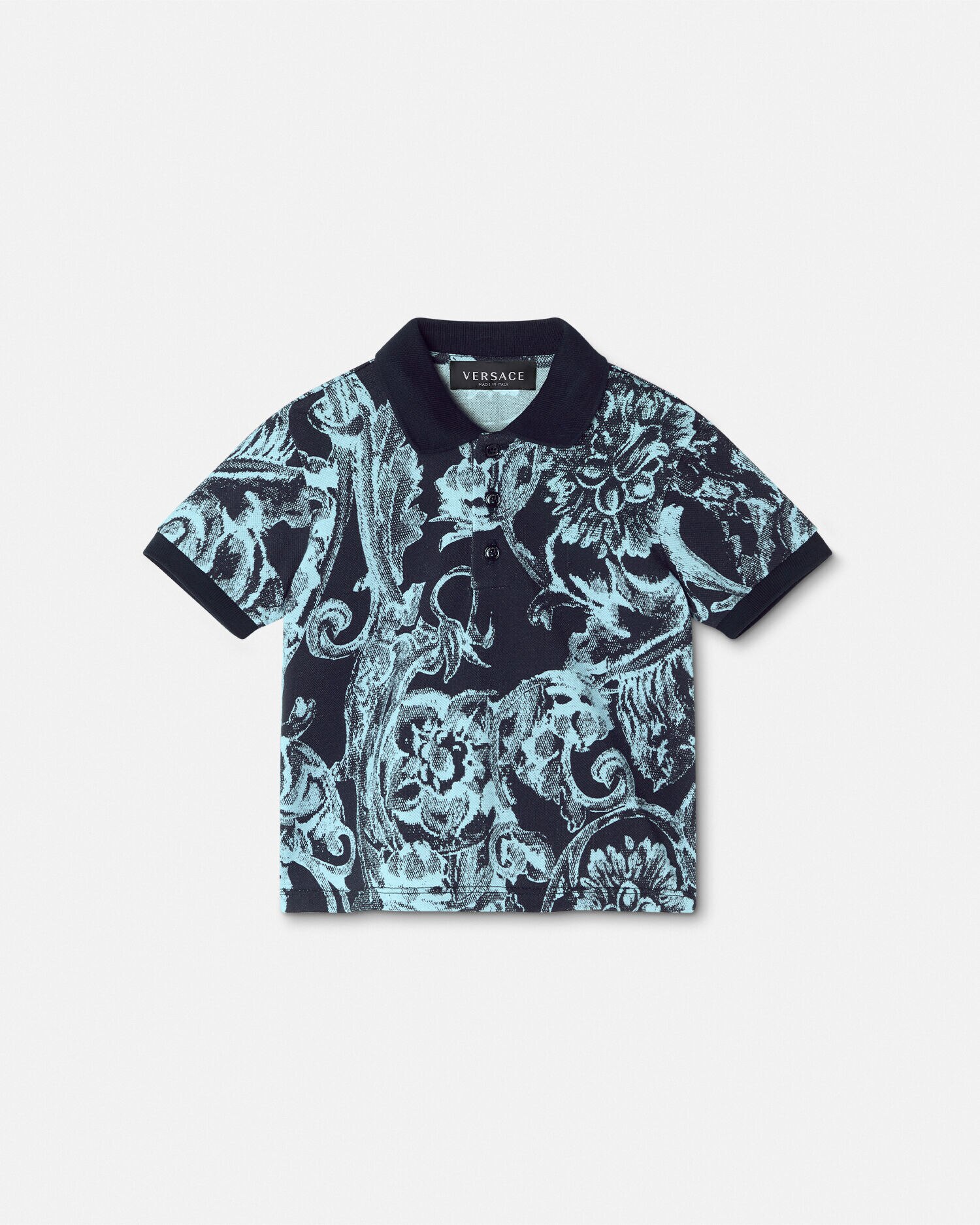 Barocco Stencil Baby Polo Shirt