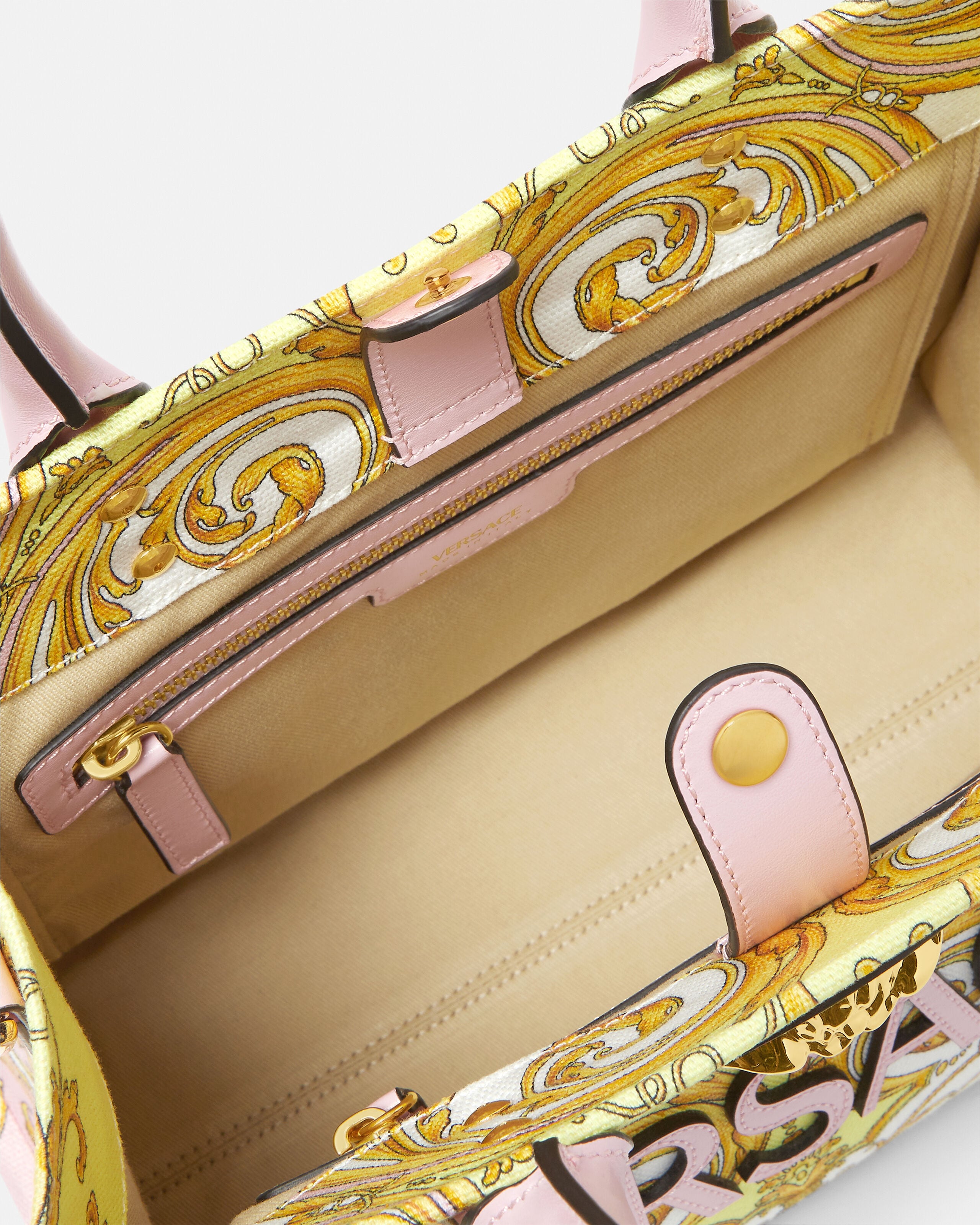 La Medusa Printed Small Canvas Tote