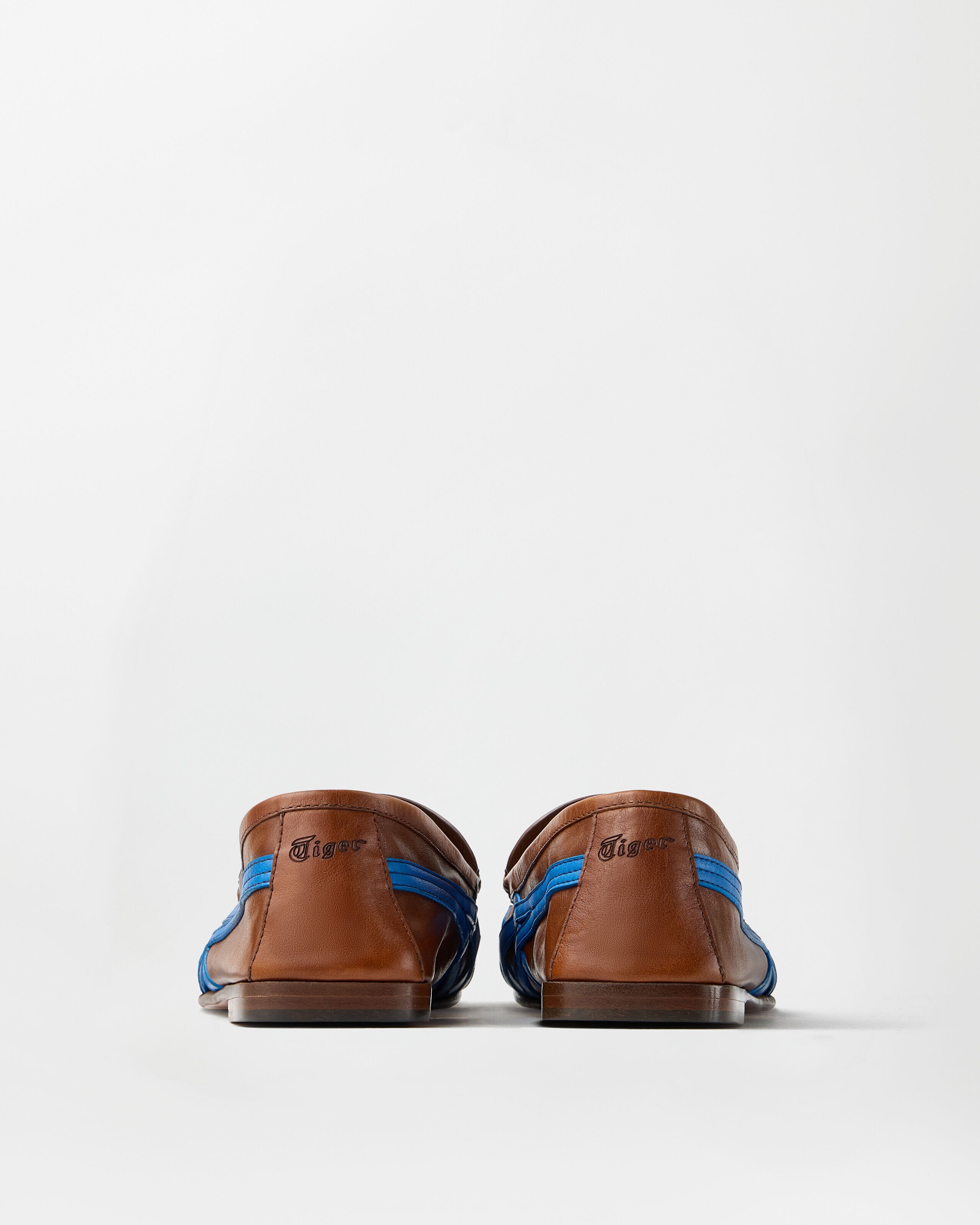 プレサージュ Sakura Leather Loafers Brown,White | VERSACE
