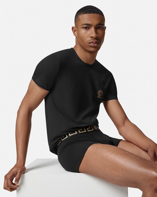 Versace Boxershorts aus Baumwolljersey im 2er-Pack schwarz 2