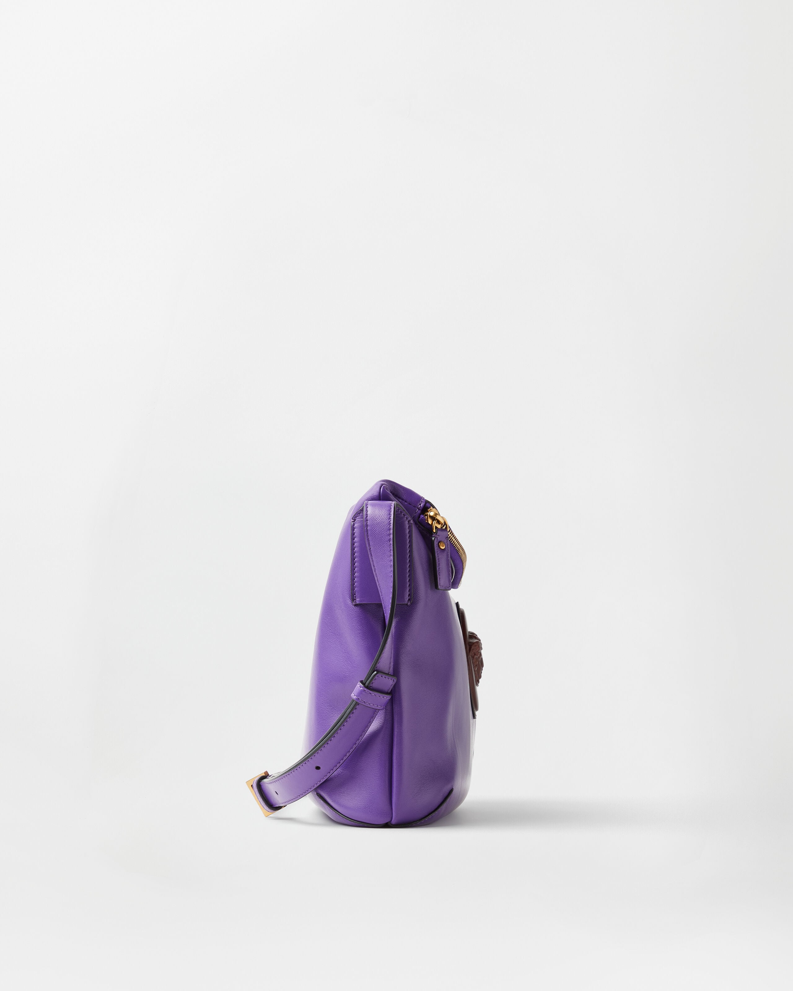 Lou Nappa Shoulder Bag Purple | VERSACE US