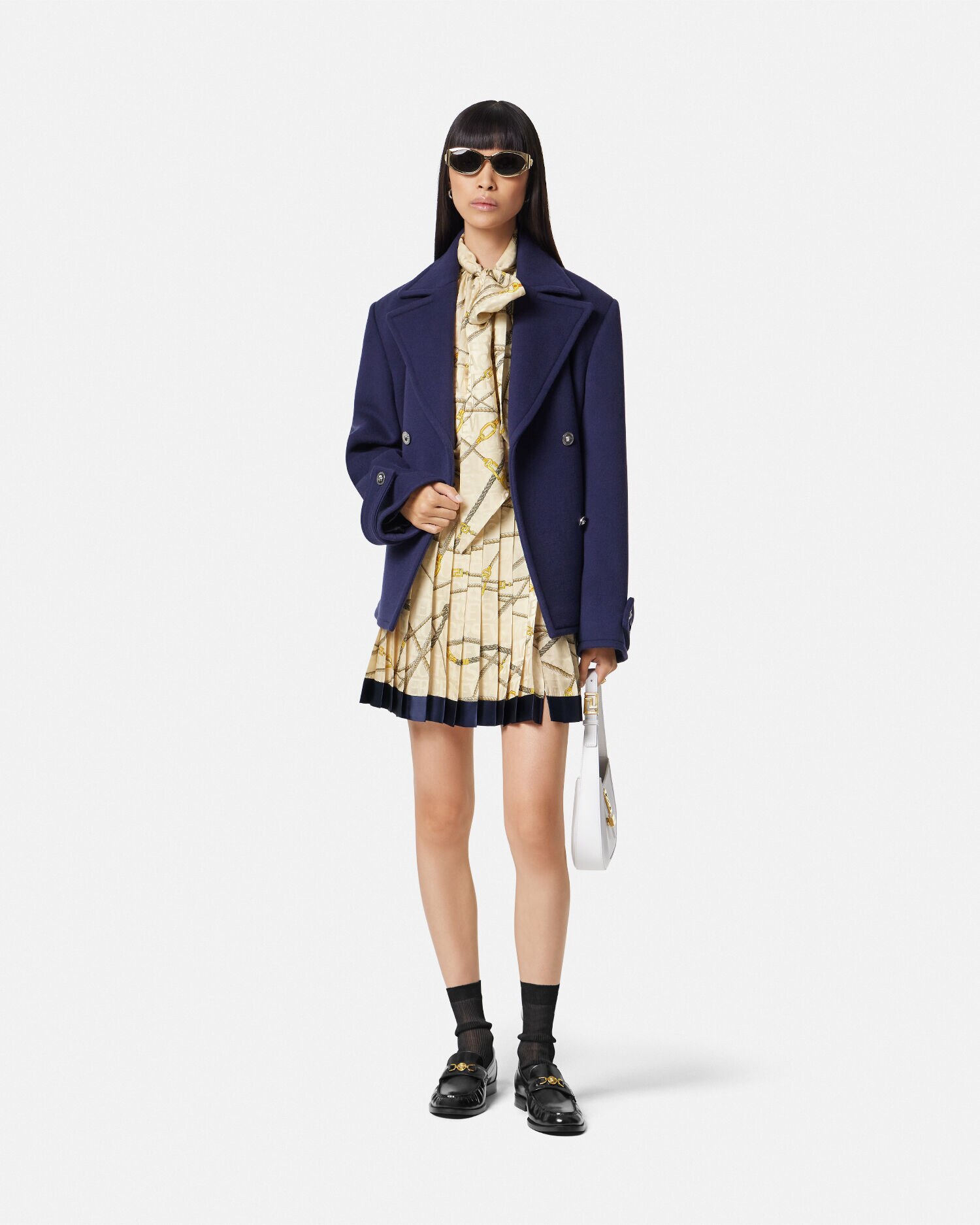 Gonna plissettata versace sales