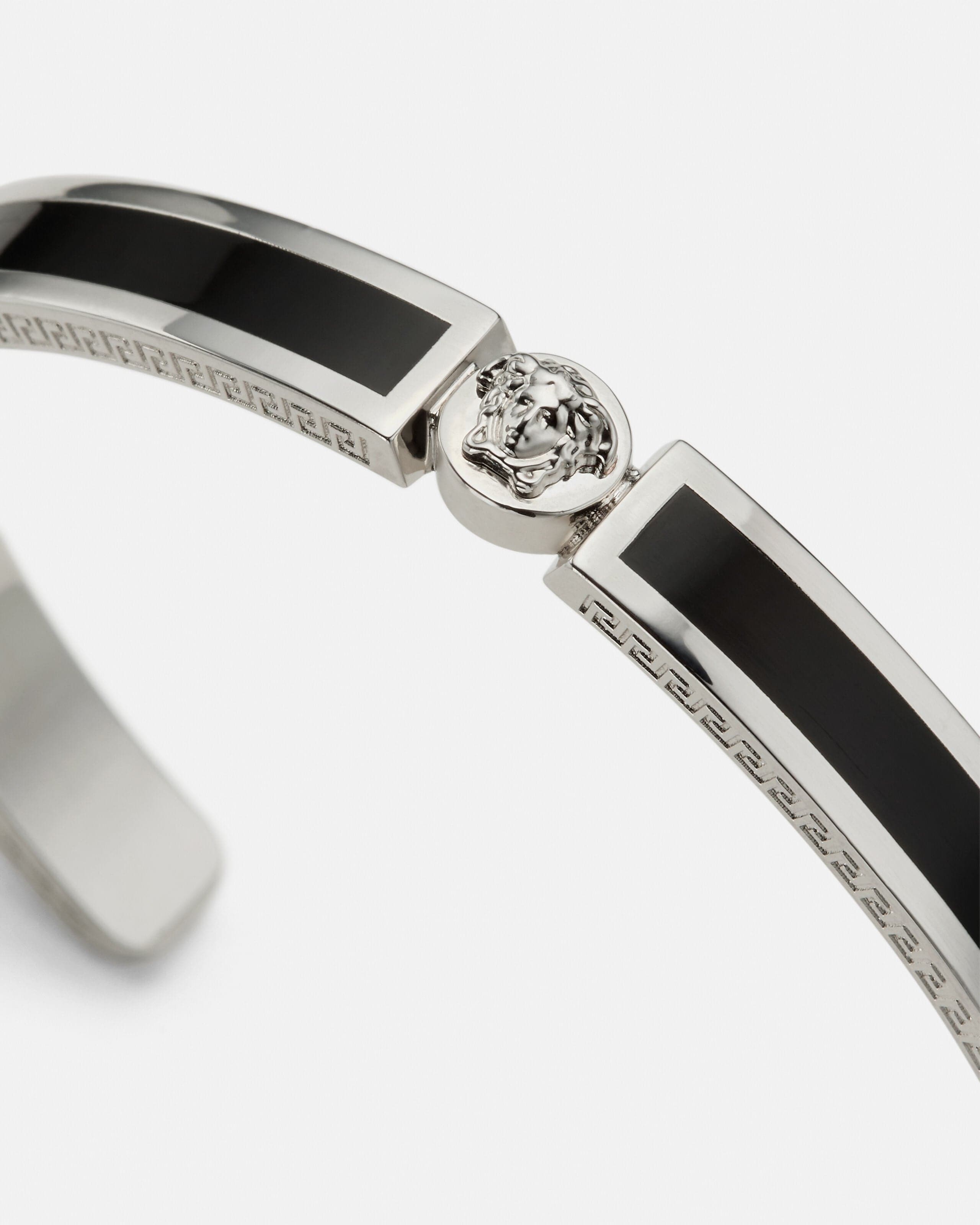 Icon Cuff Bracelet Silver | VERSACE US