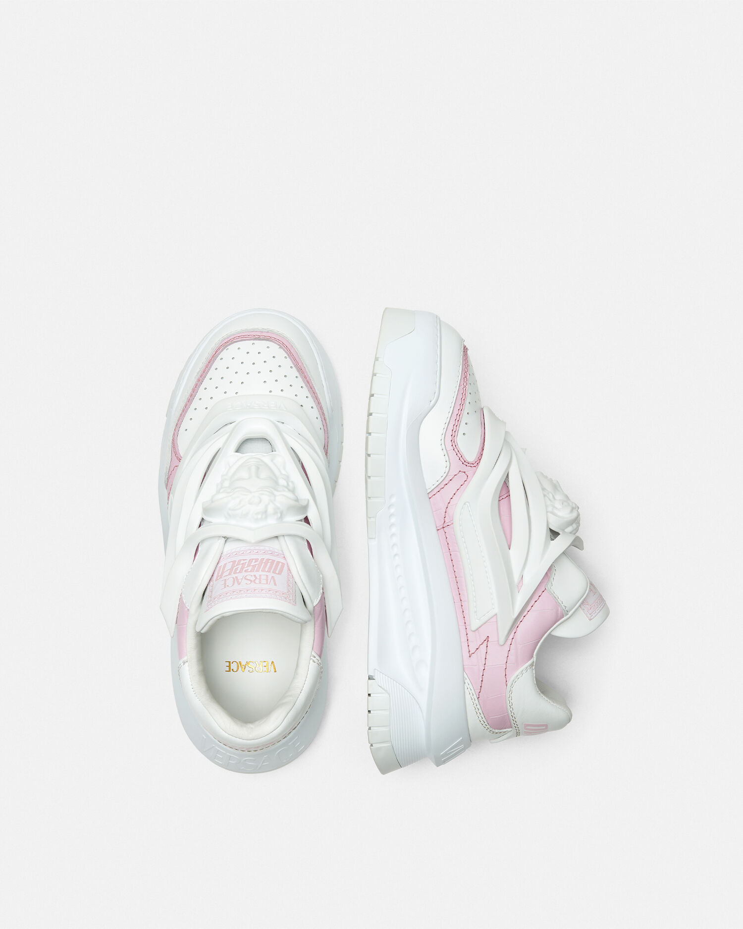 Versace Croc Effect Odissea Sneakers VERSACE