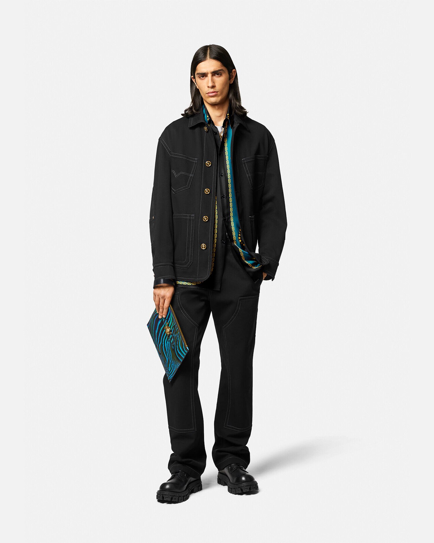 Versace medusa 2025 dress shirt