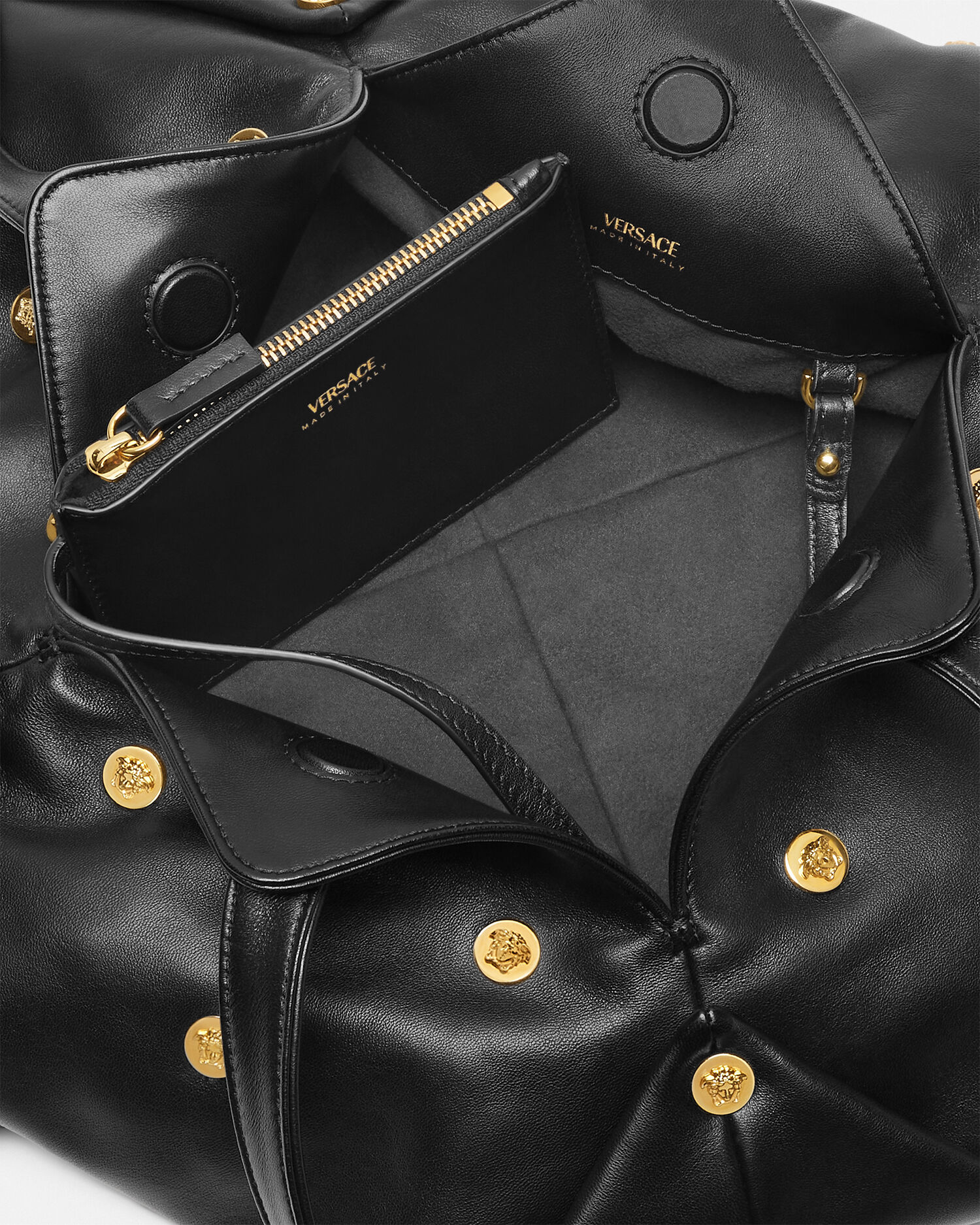 Protea Embellished Nappa Shoulder Bag