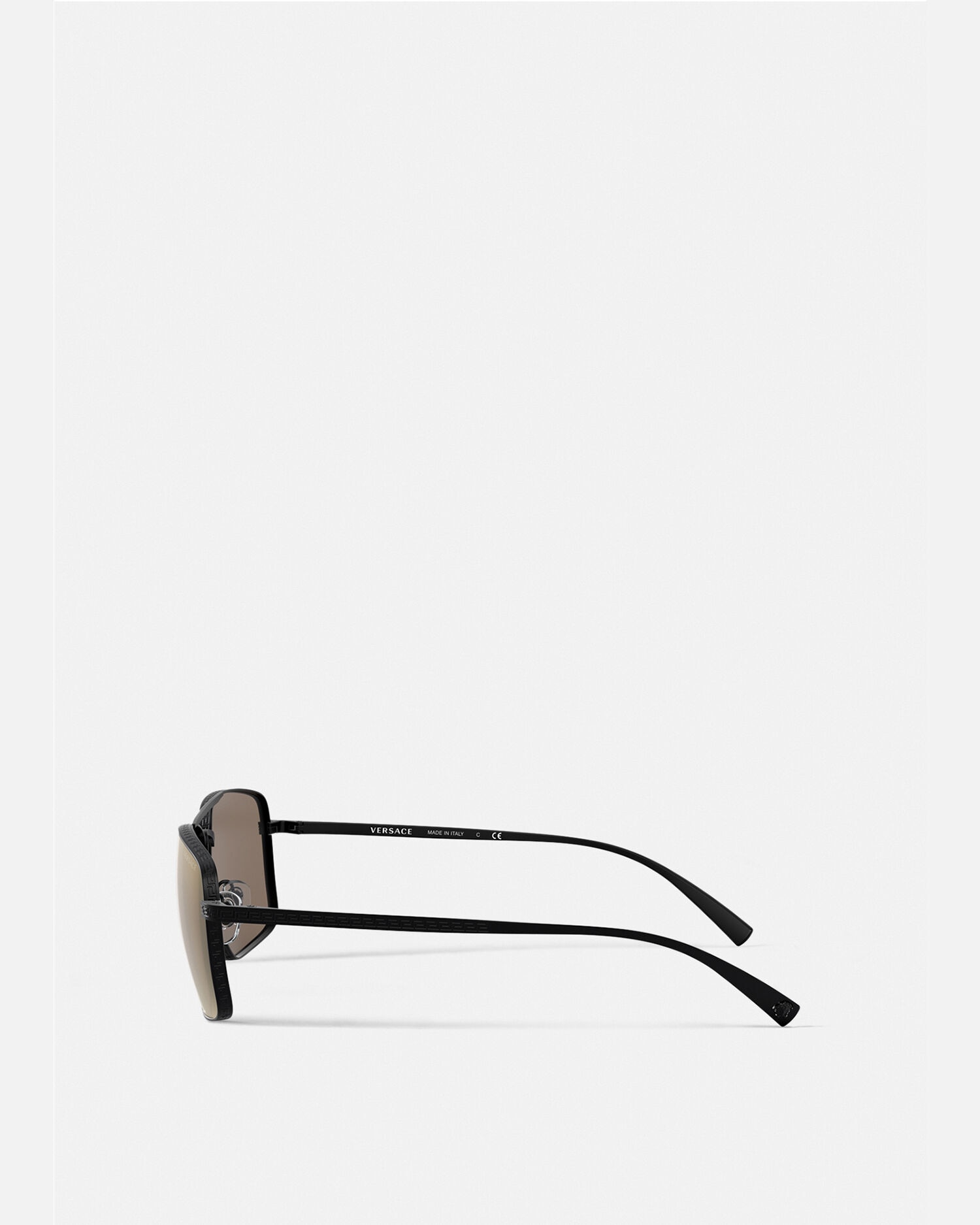Versace black greca squared sales sunglasses