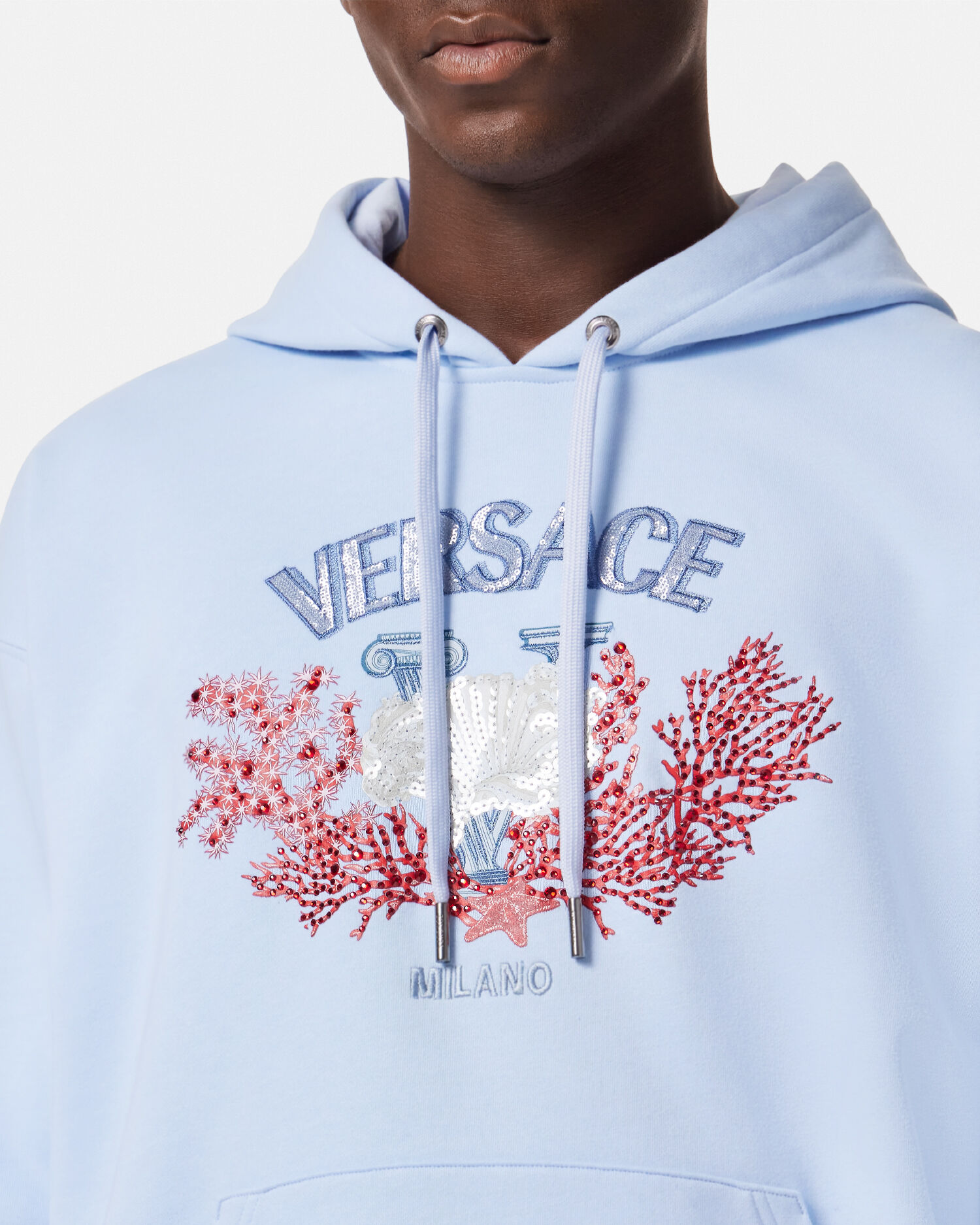 Red versace hoodie new arrivals