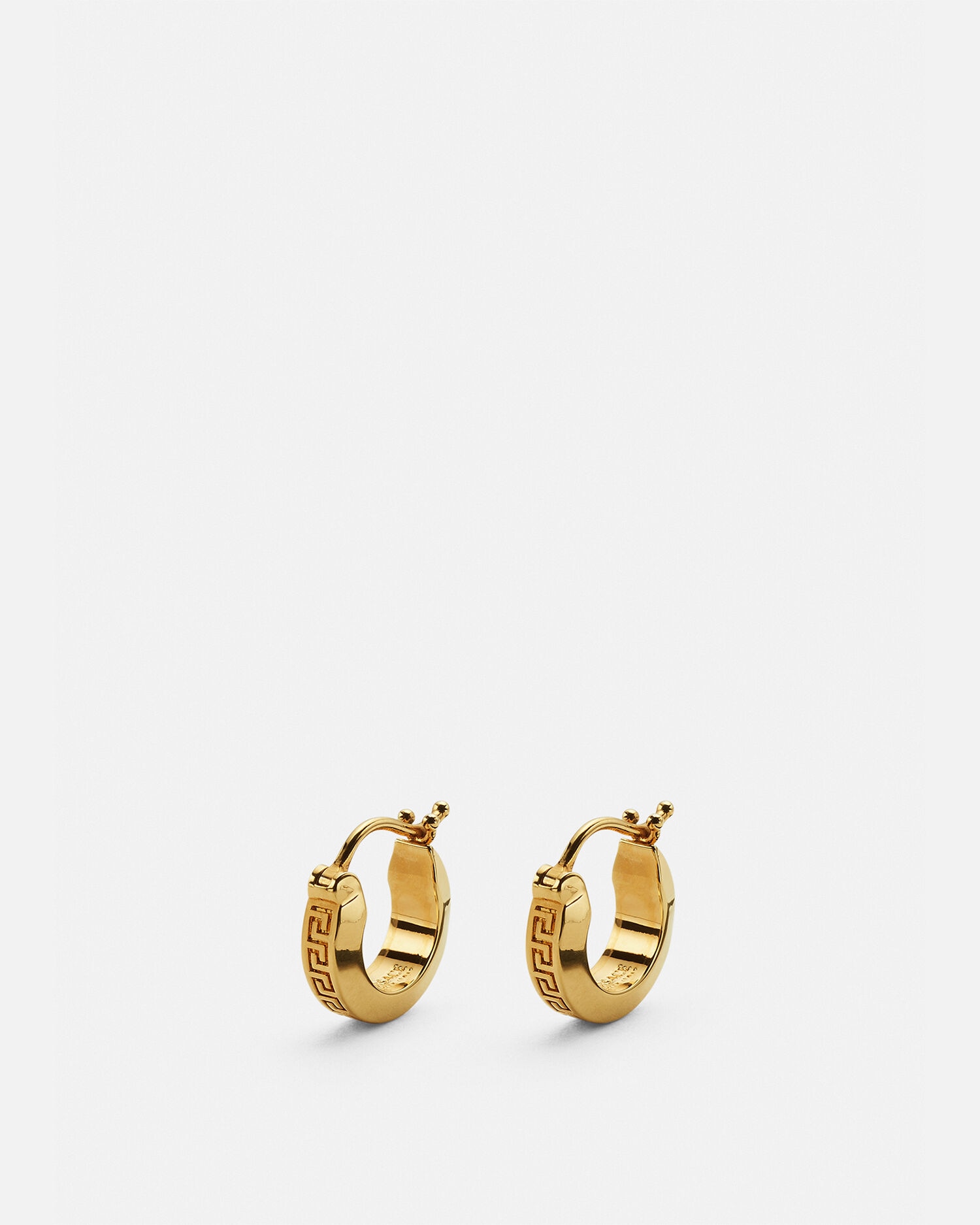 Greca Small Hoop Earrings Gold VERSACE CA