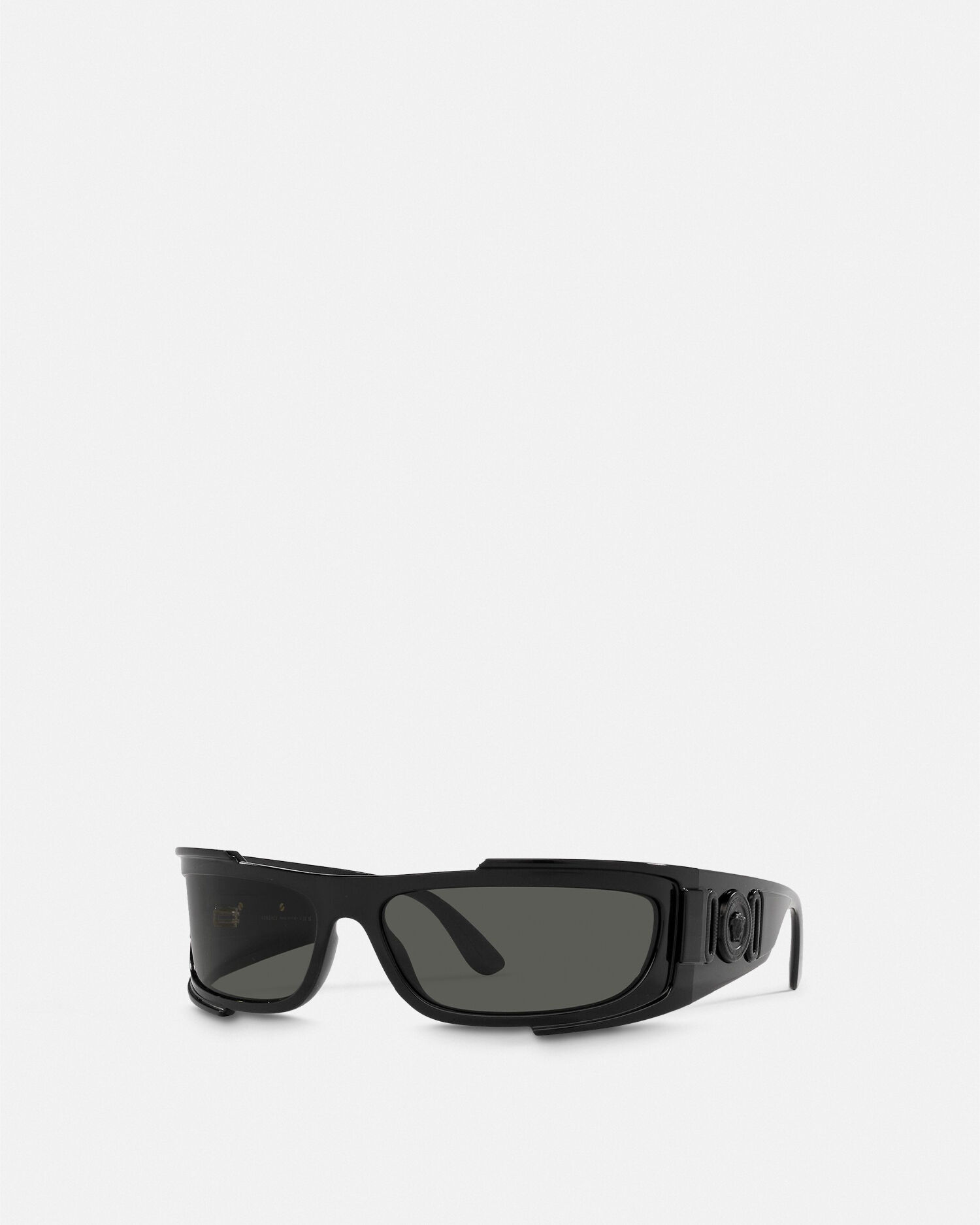 Medusa Biggie Wrap Sunglasses Black VERSACE US
