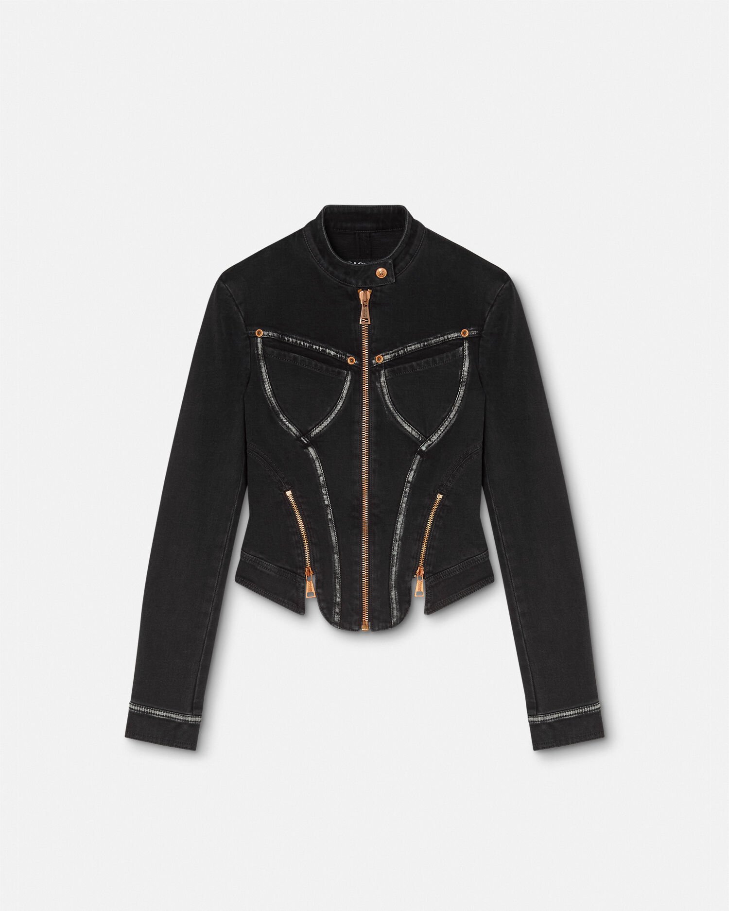 Versace Denim Biker Jacket VERSACE