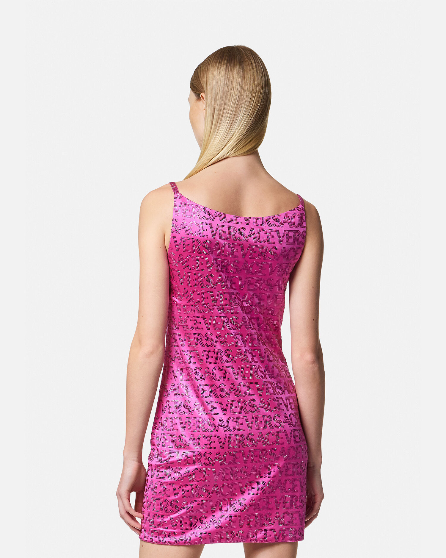 Mini robe cristaux Versace Allover