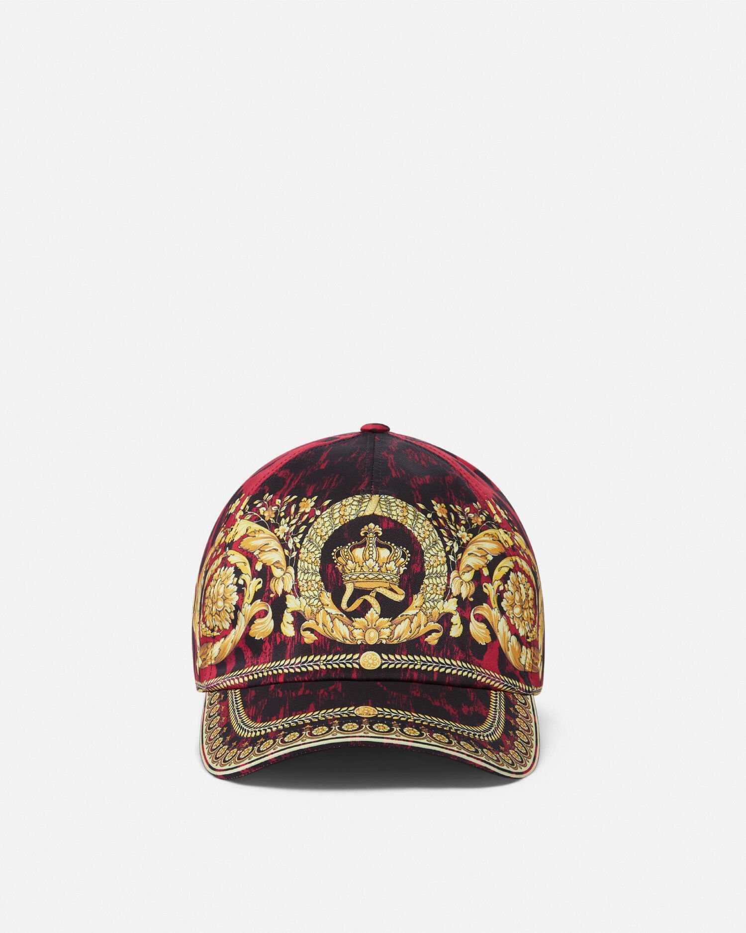 Wild Barocco Baseball Cap Red Print VERSACE