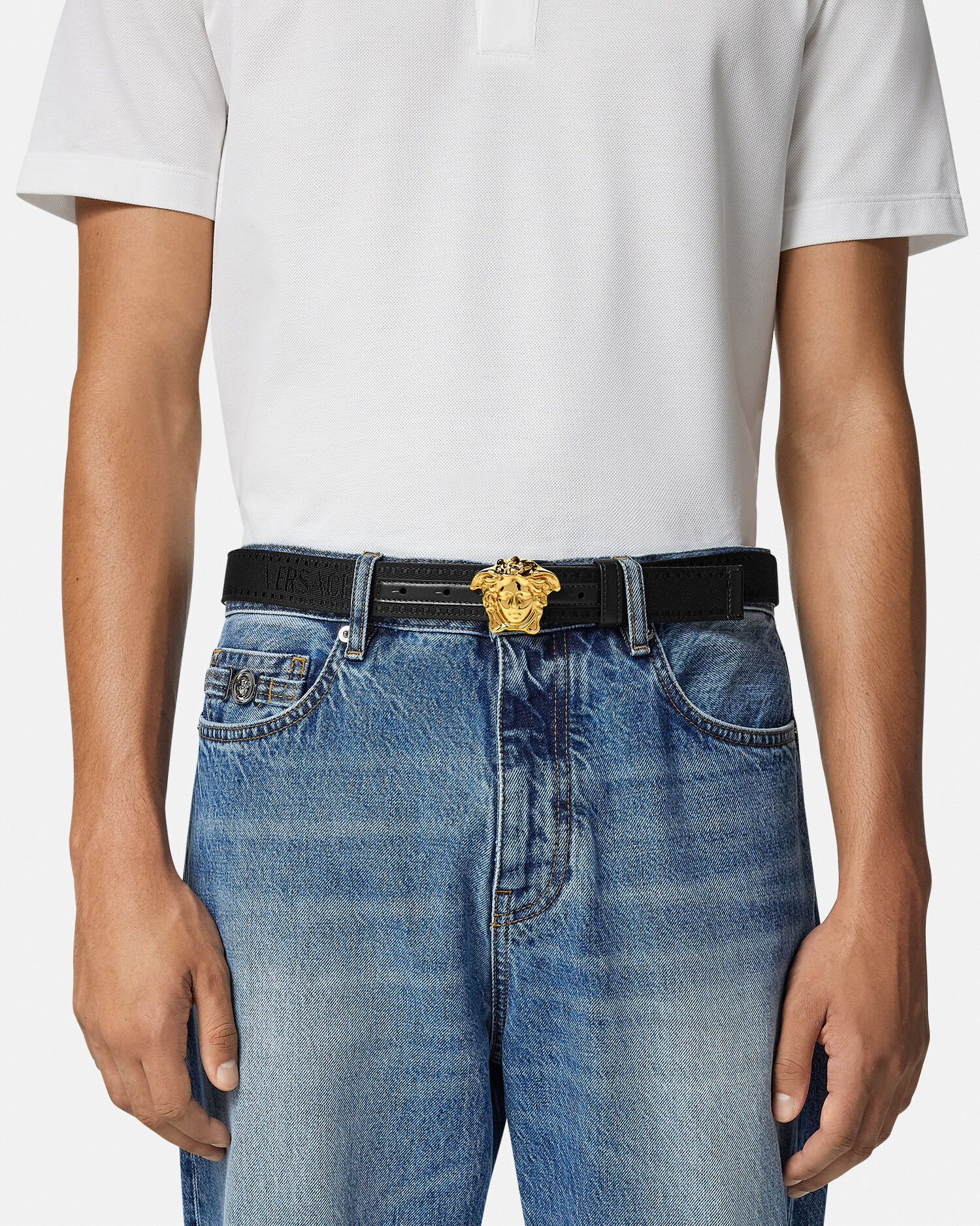 Palazzo belt with medusa buckle cheap