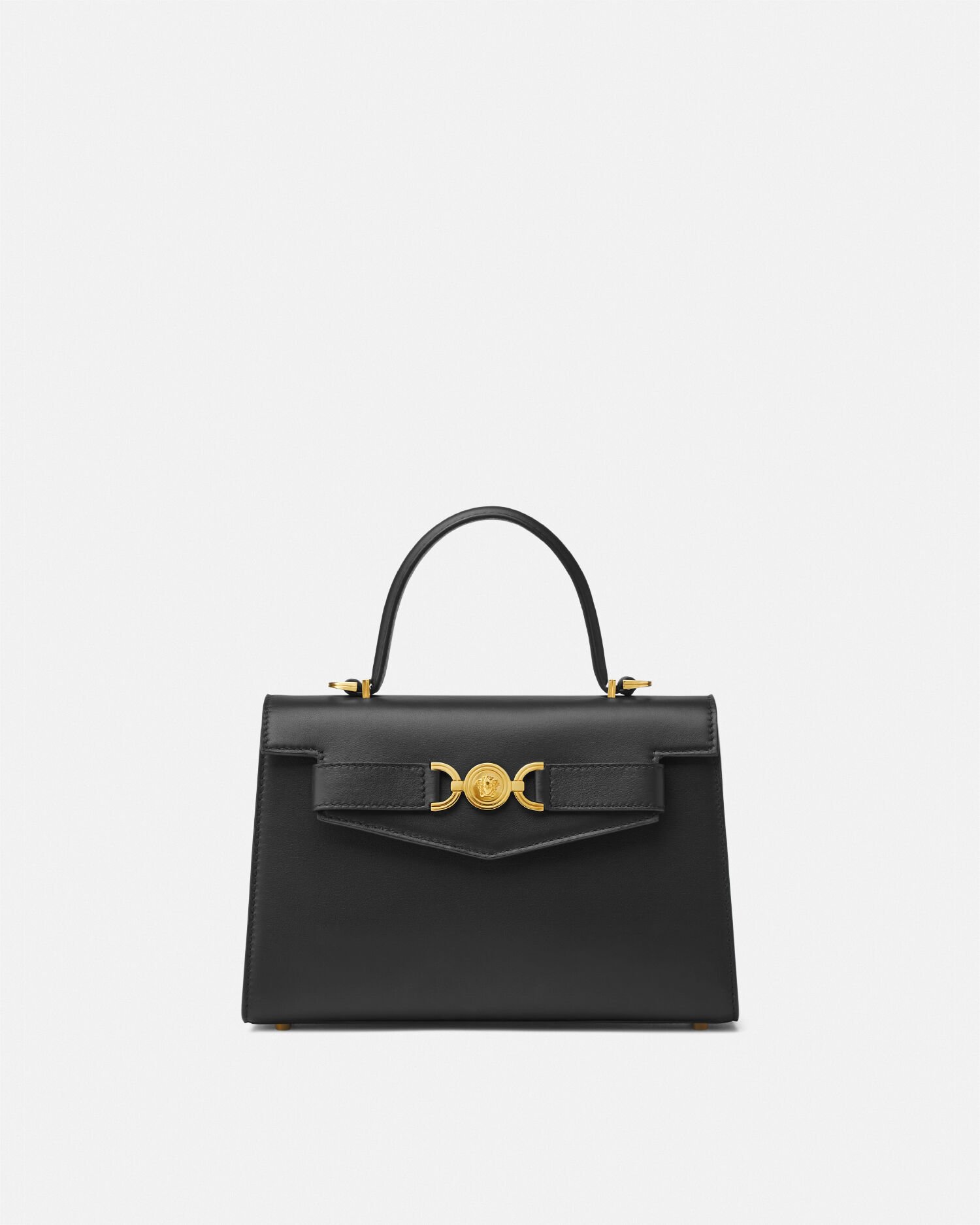 Versace black handbag with gold hardware outlet