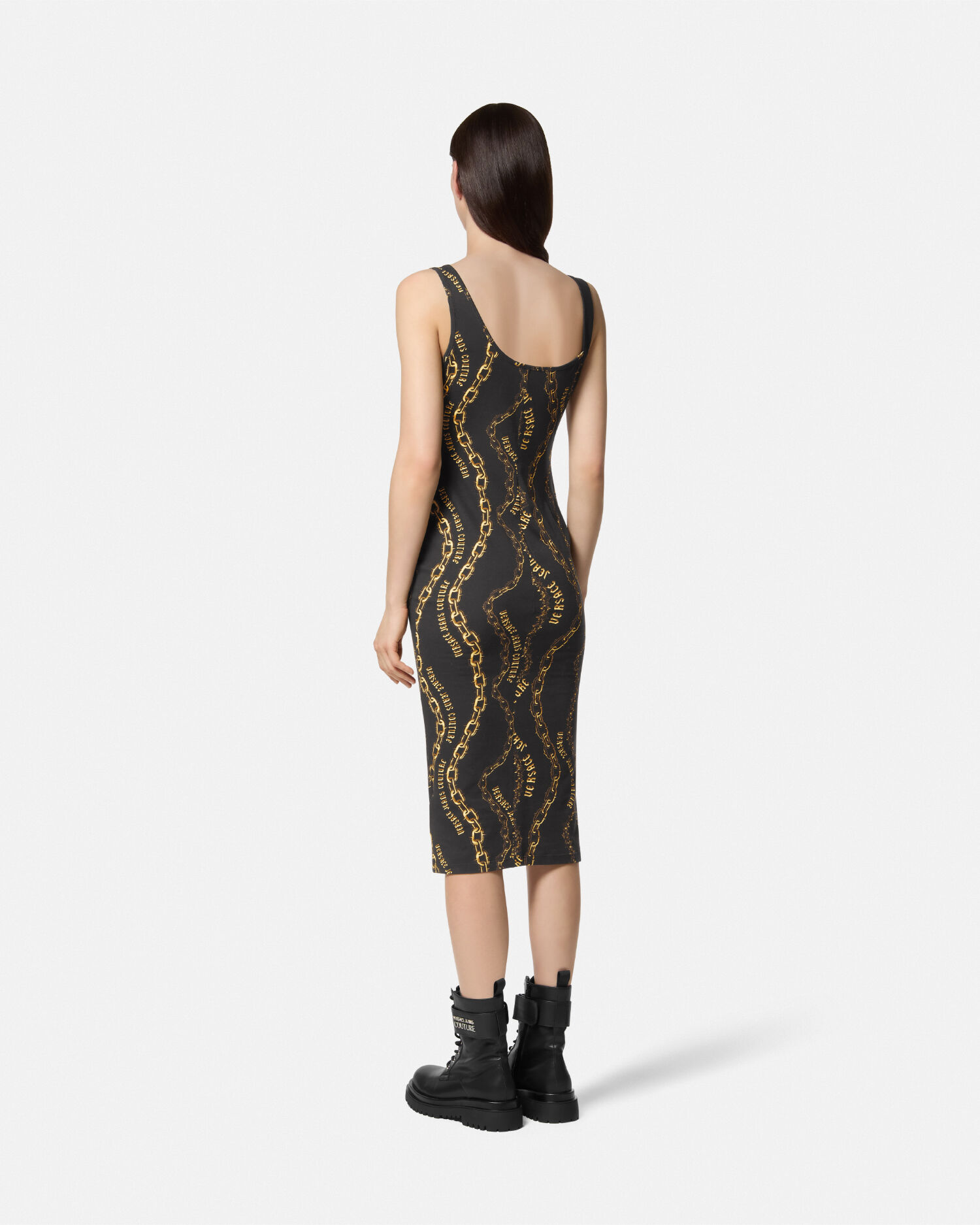 Robe mi longue Chain Couture VERSACE