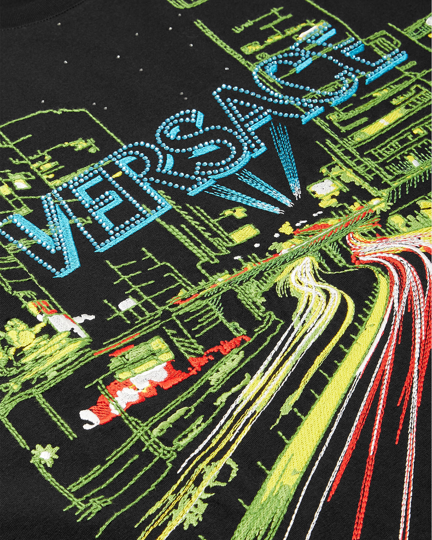 Versace City Lights T Shirt Black Versace US