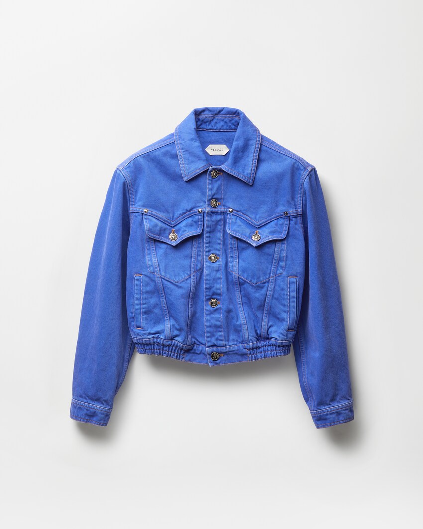Denim Slim Blouson  Blue 1