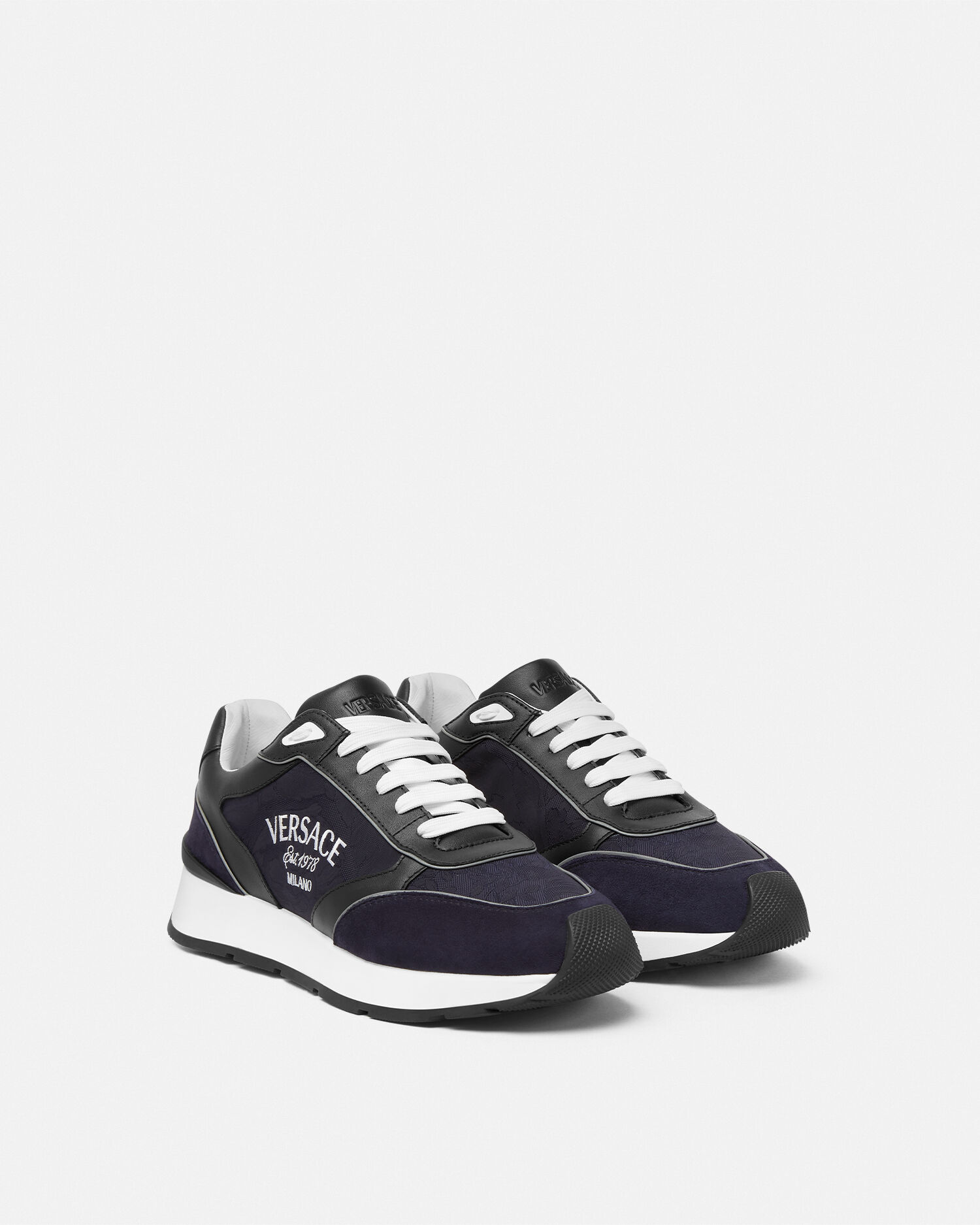Versace runners black sale