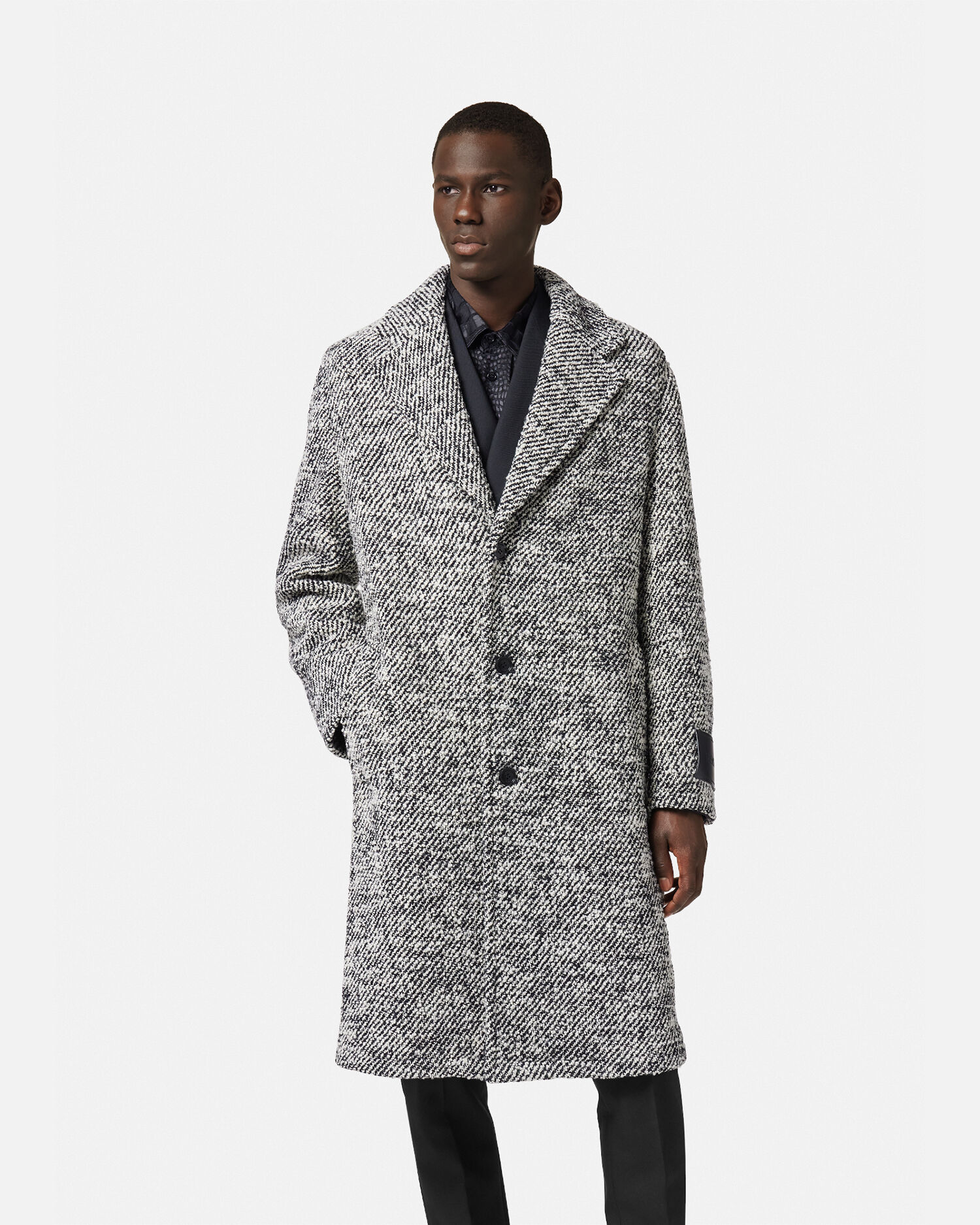 Manteau long boucl