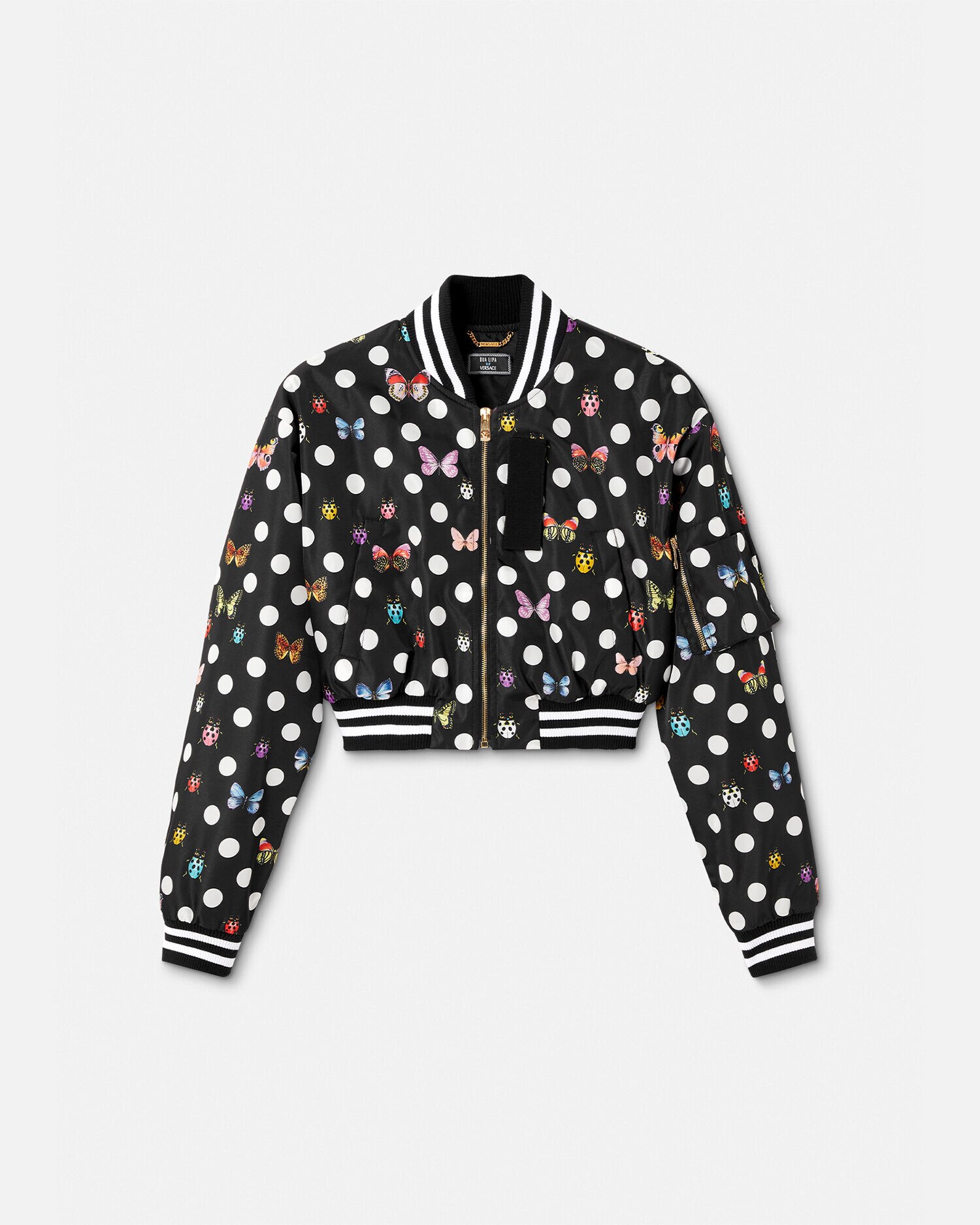 Versace Butterflies Crop Bomber Jacket for Women Online Store EU