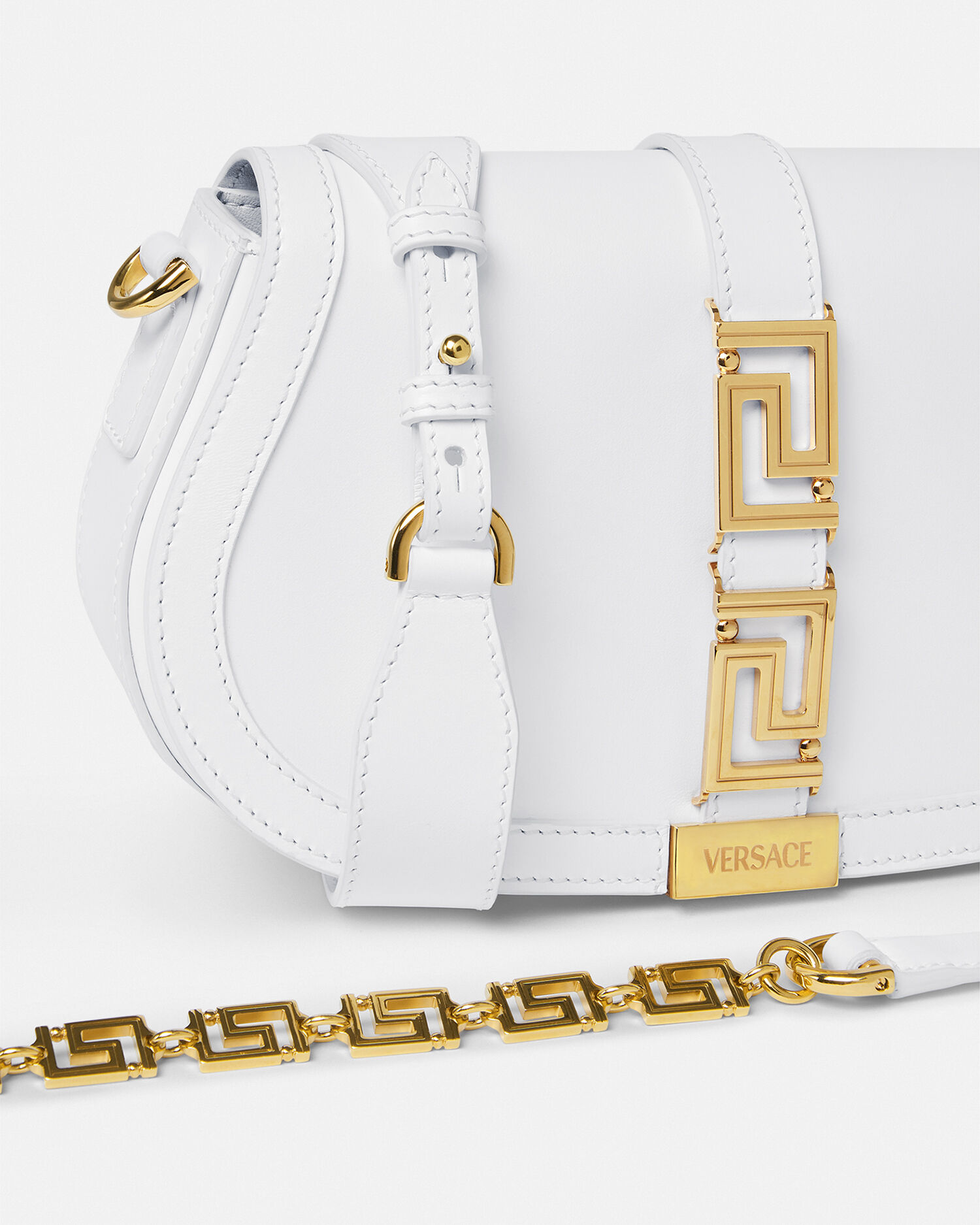 Versace store white handbag