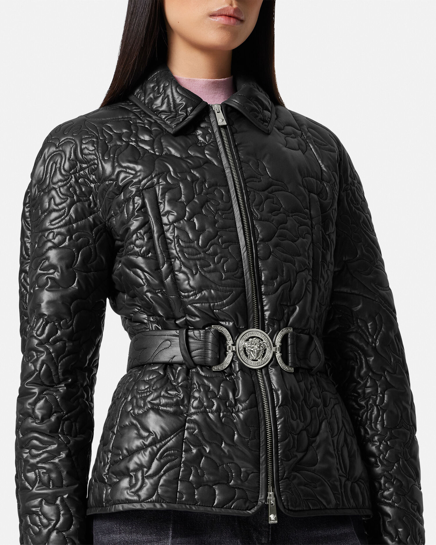 Versace quilted jacket top