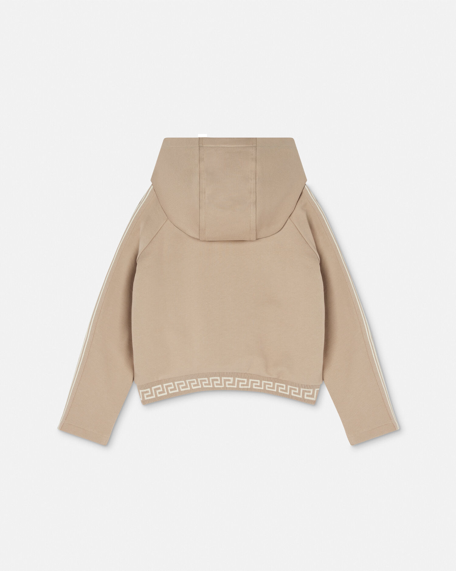 Greca Kids Zip Hoodie Beige | VERSACE